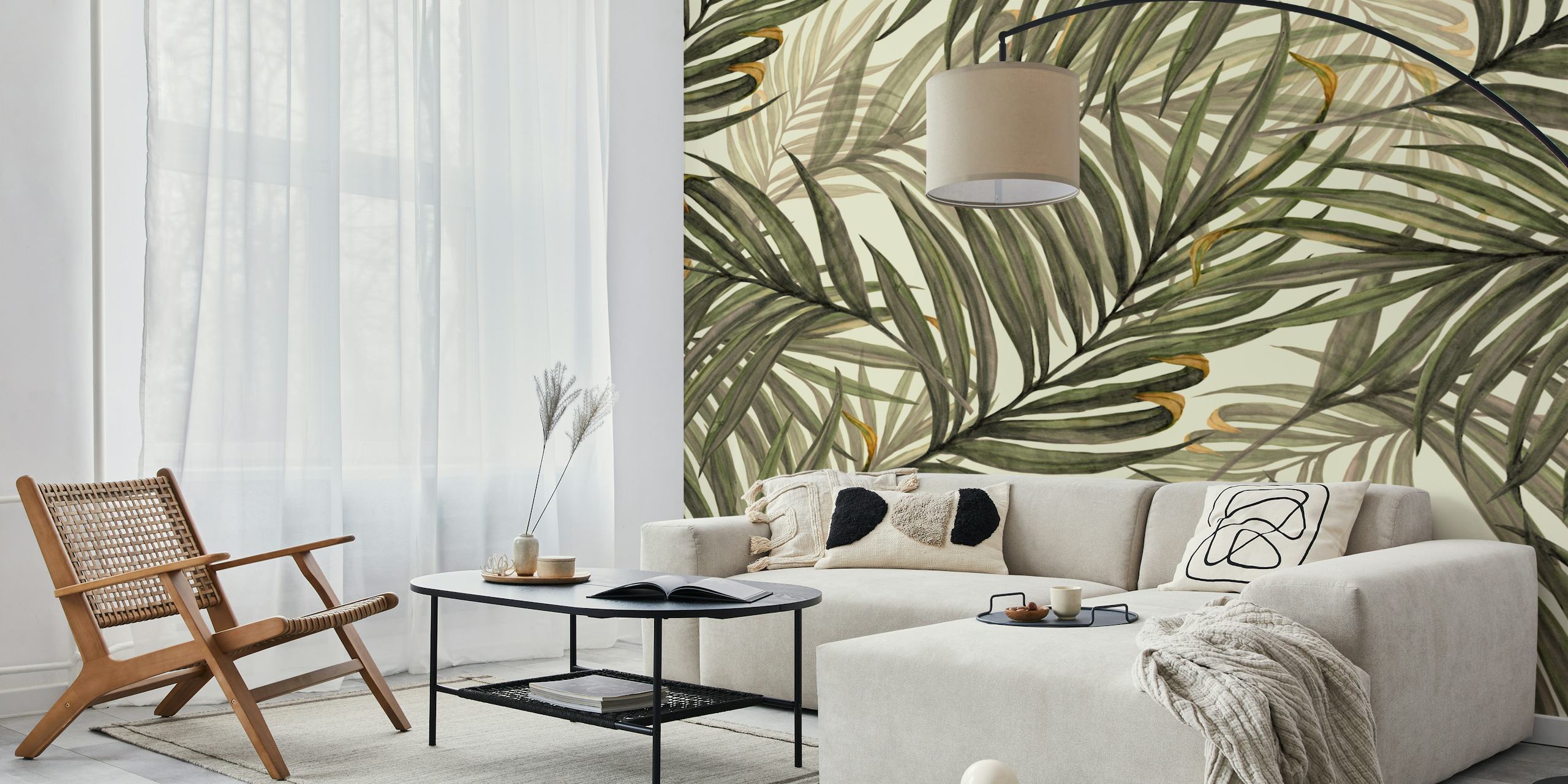 Palm Leaves02 Jumbo tapeta u sobi