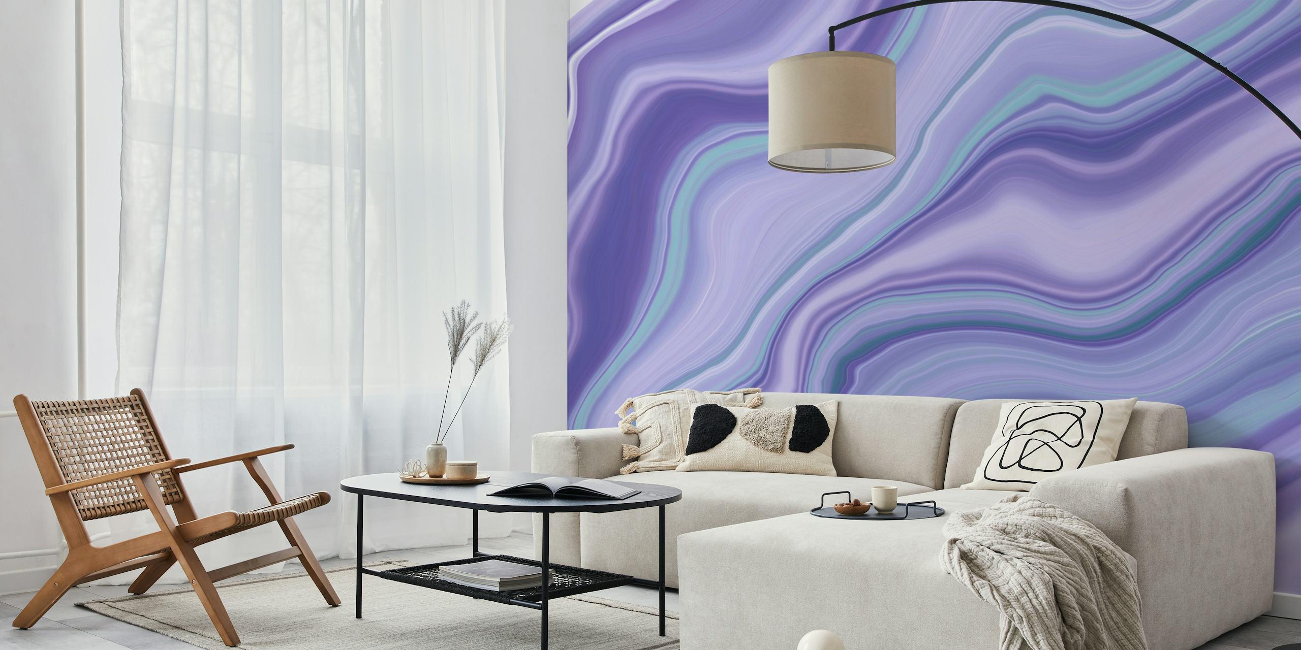Liquid Mermaid Agate Dream tapet i et rom