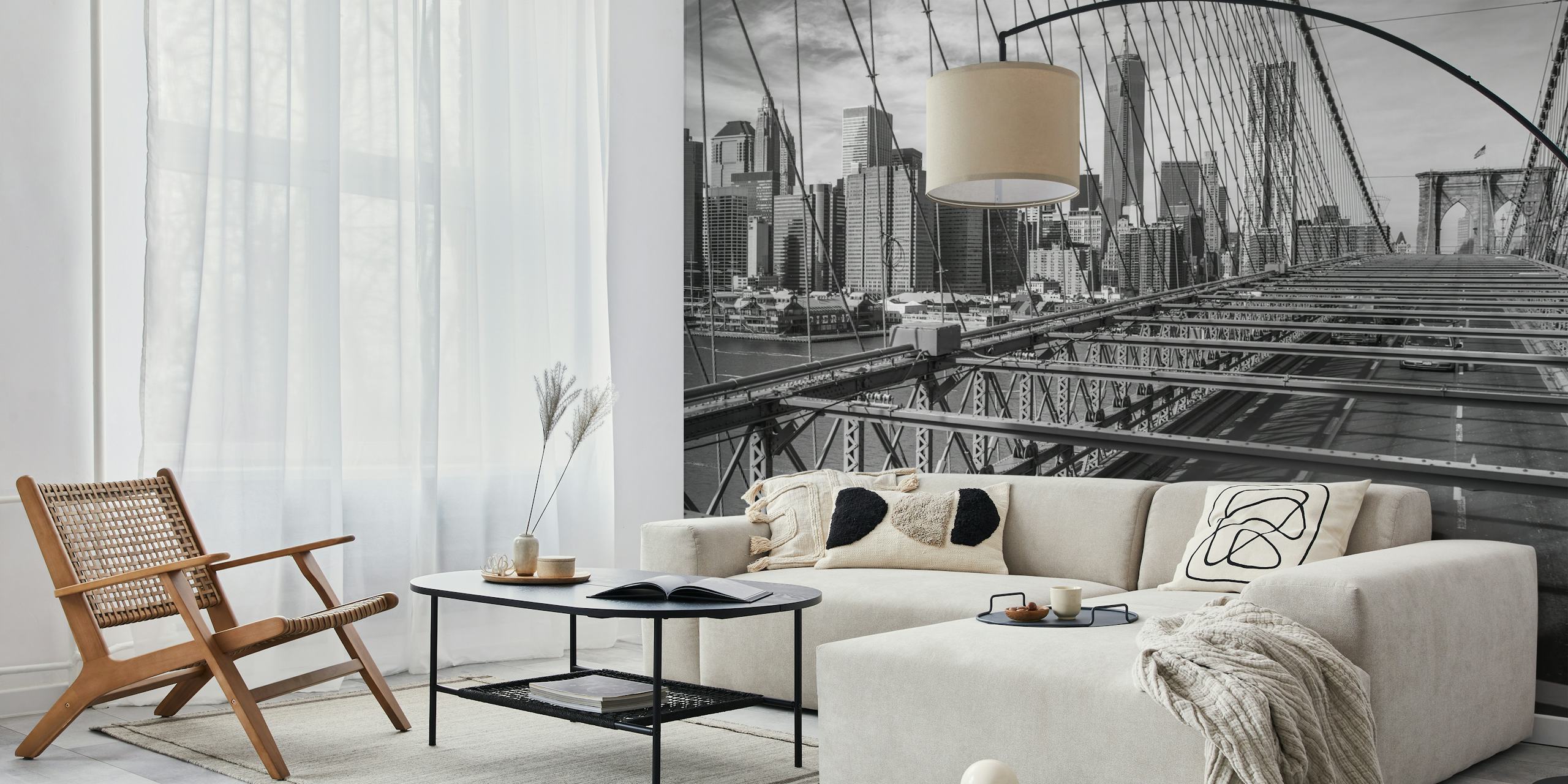 Taxi giallo su Cab on Brooklyn Bridge