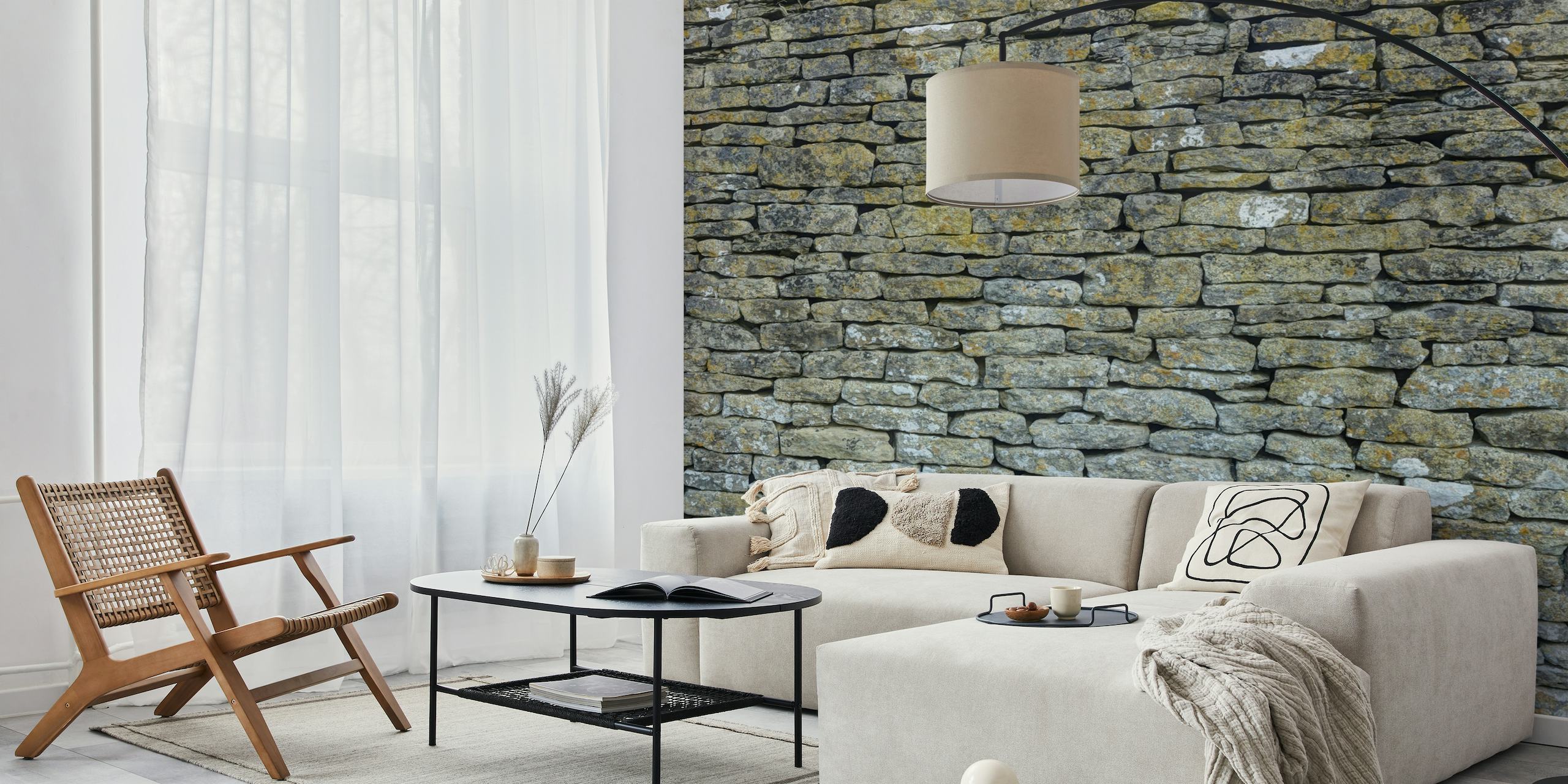 Old rustic stone wall 4 wallpaper