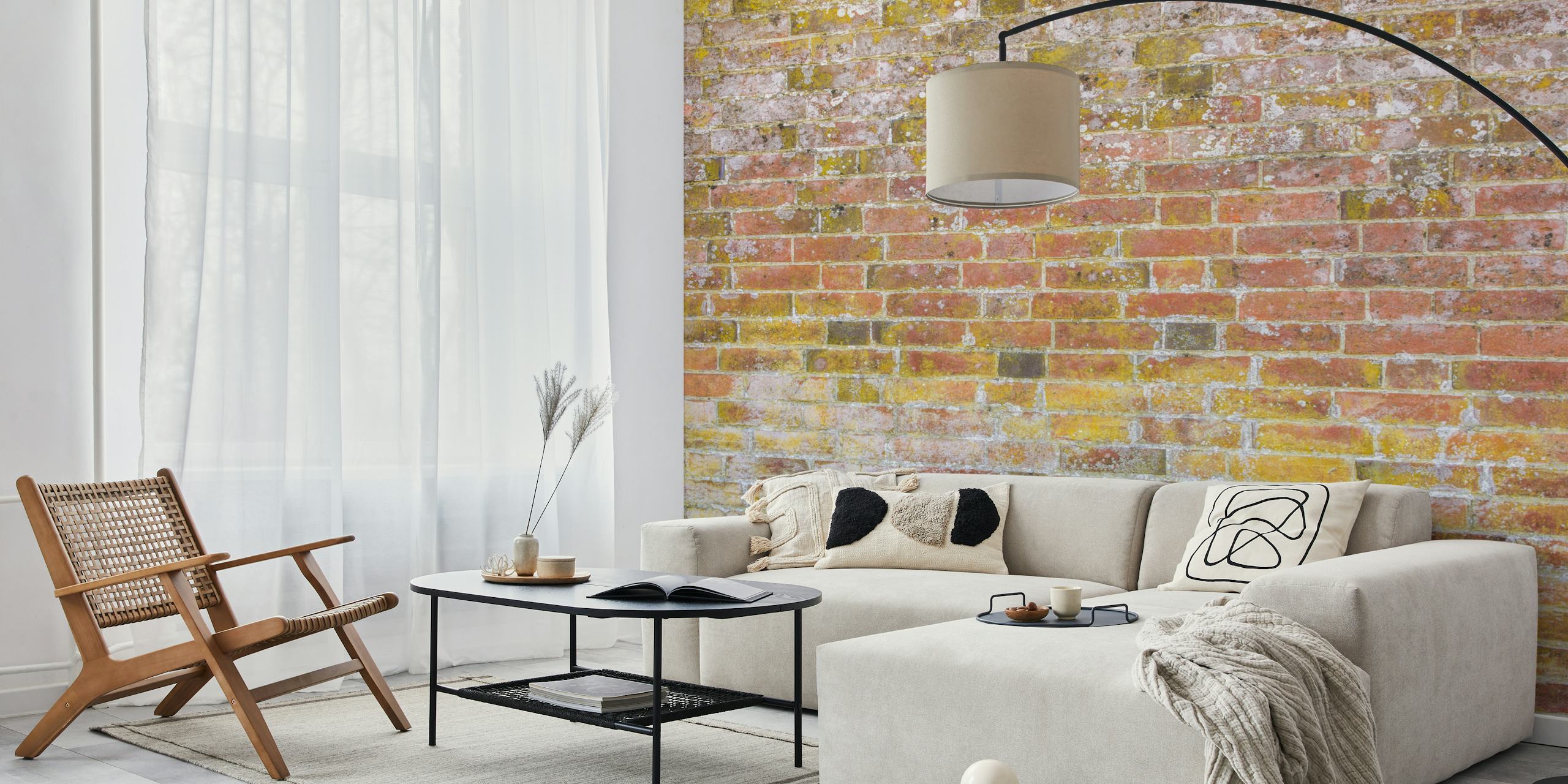 Brickwall wallpaper displayed in a room