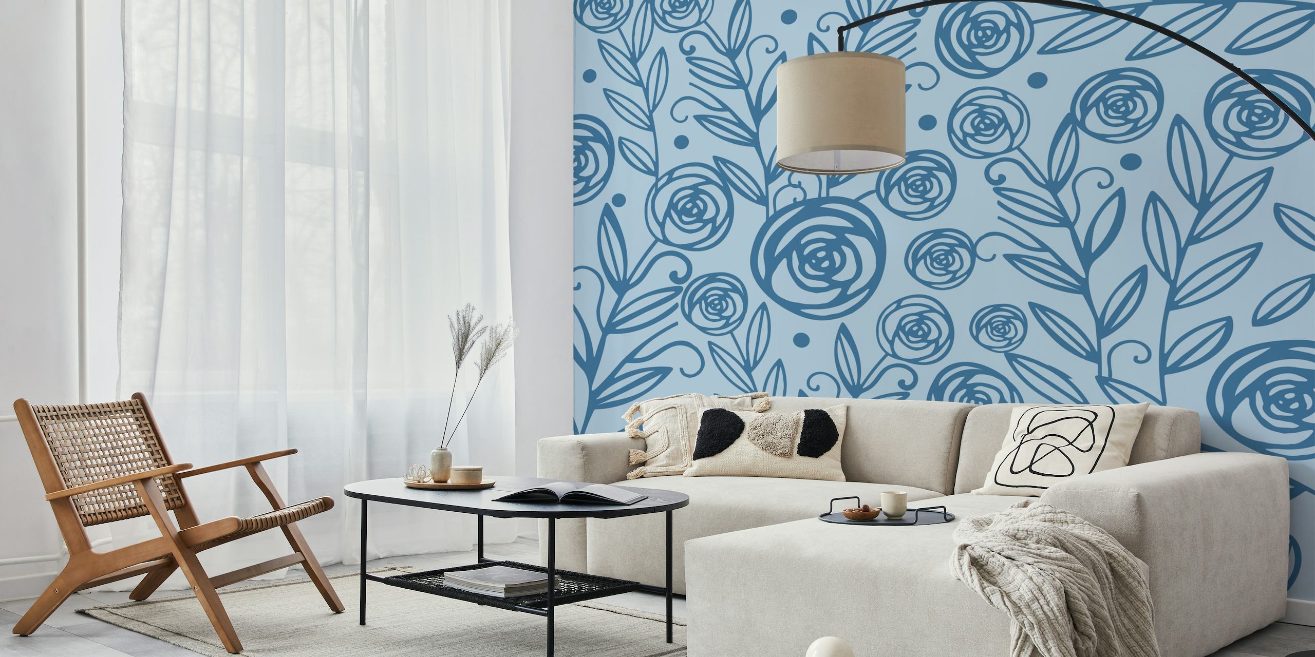 Nvy Blue Roses wallpaper