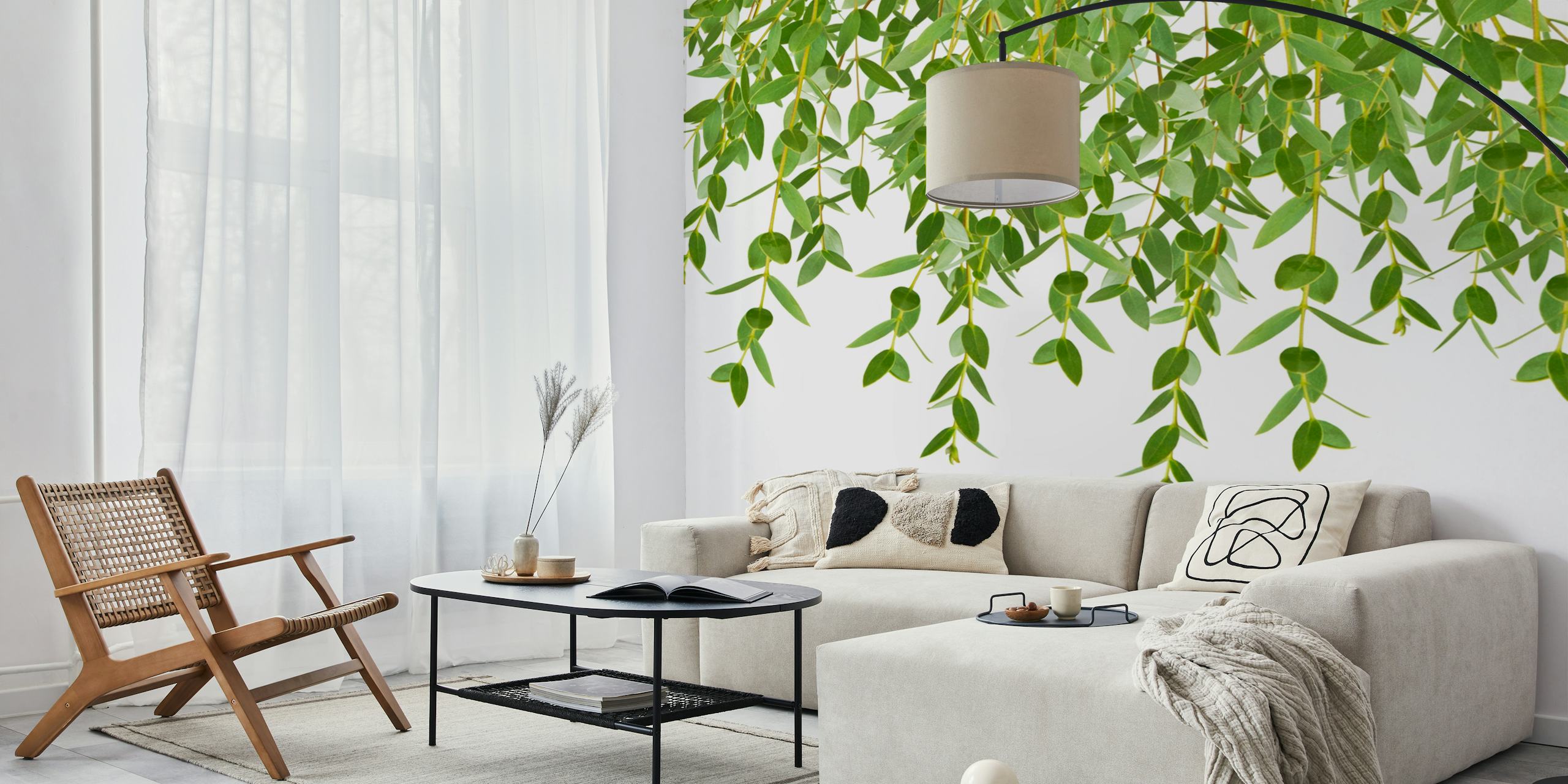 Ταπετσαρία Eucalyptus Garland Finesse σε ένα δωμάτιο