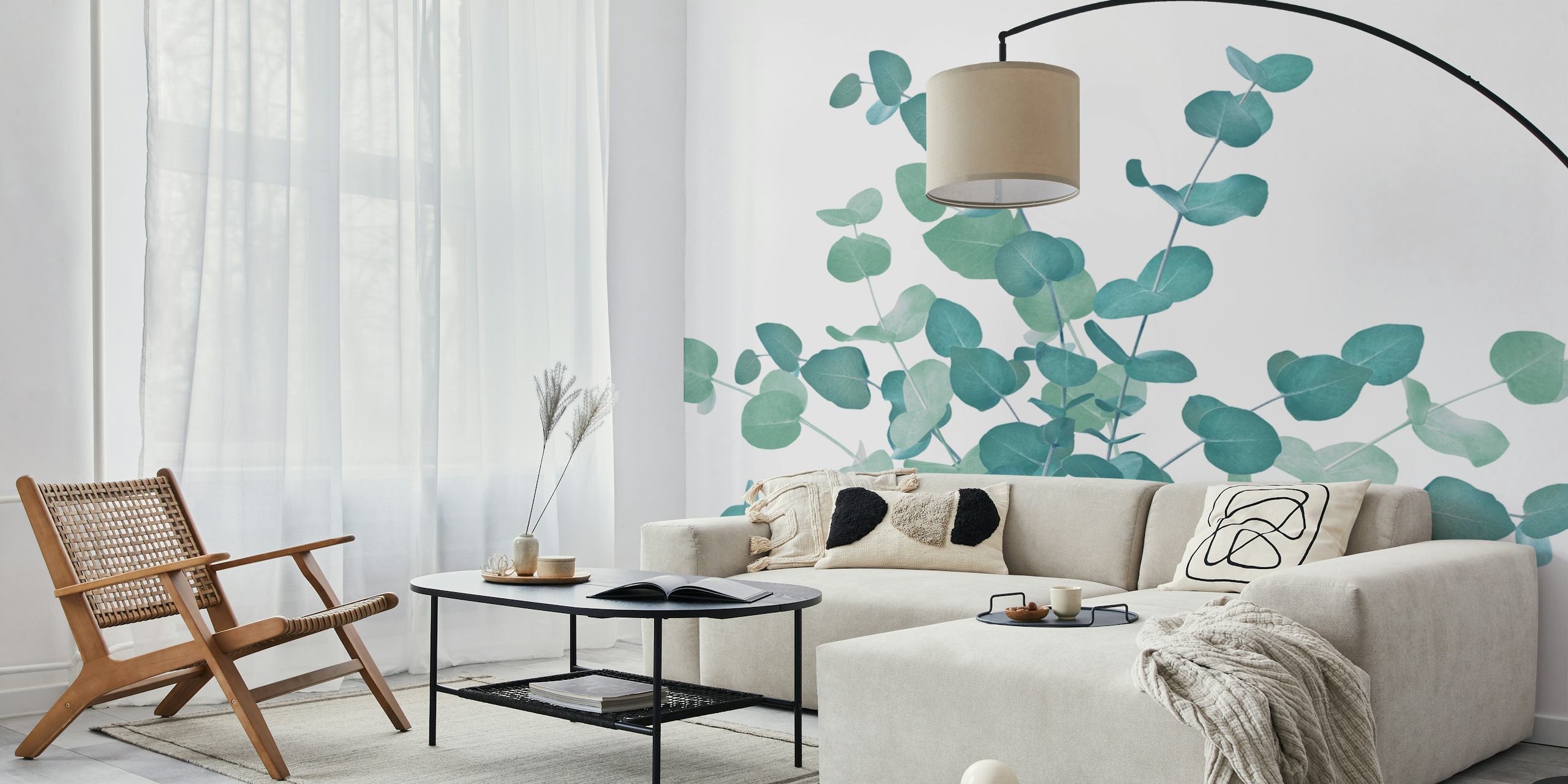 Eucalyptus Bouquet Dream 2 tapetti huoneessa