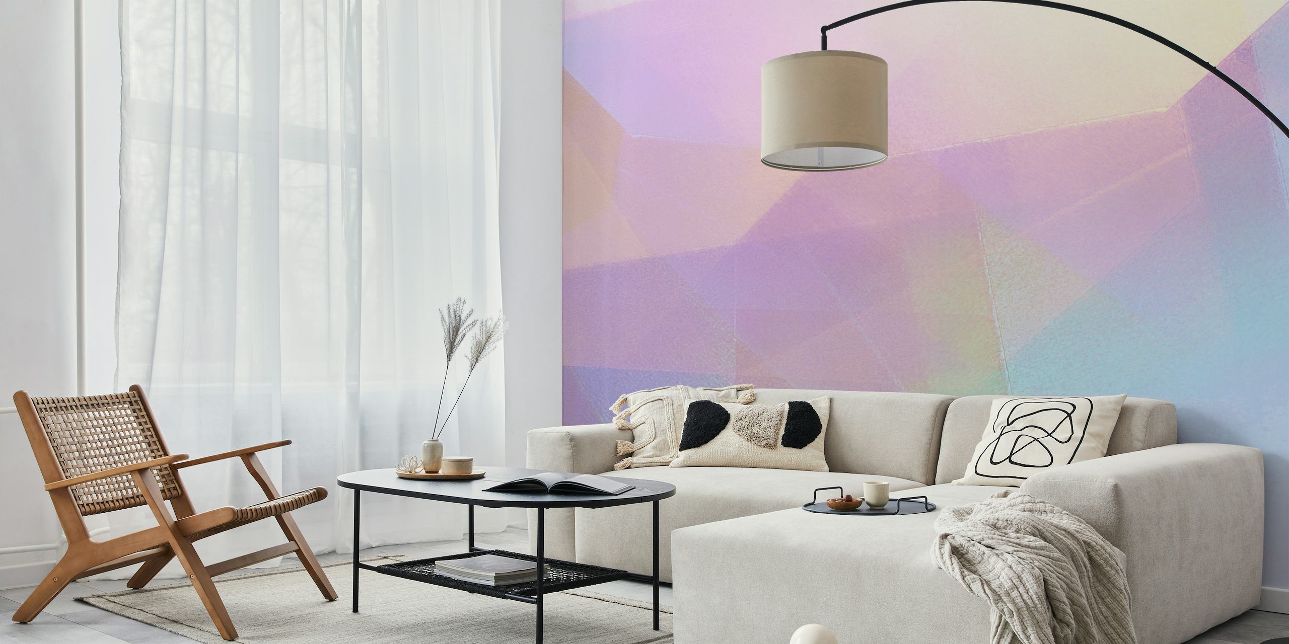 Soft Pink Abstract Texture Art wallpaper