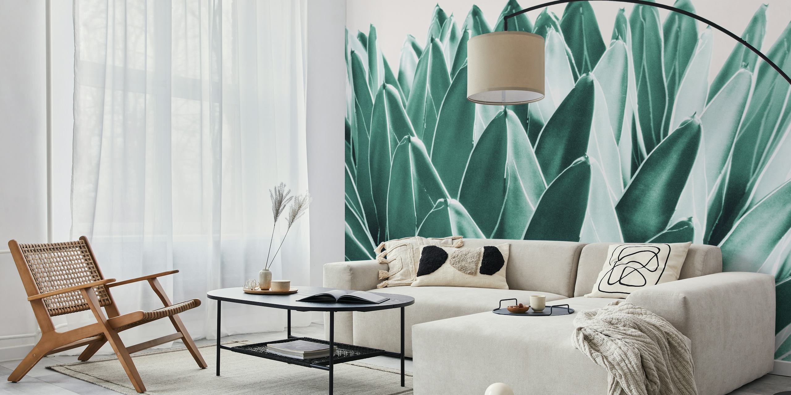 Agave Chic 10 wallpaper displayed in a room