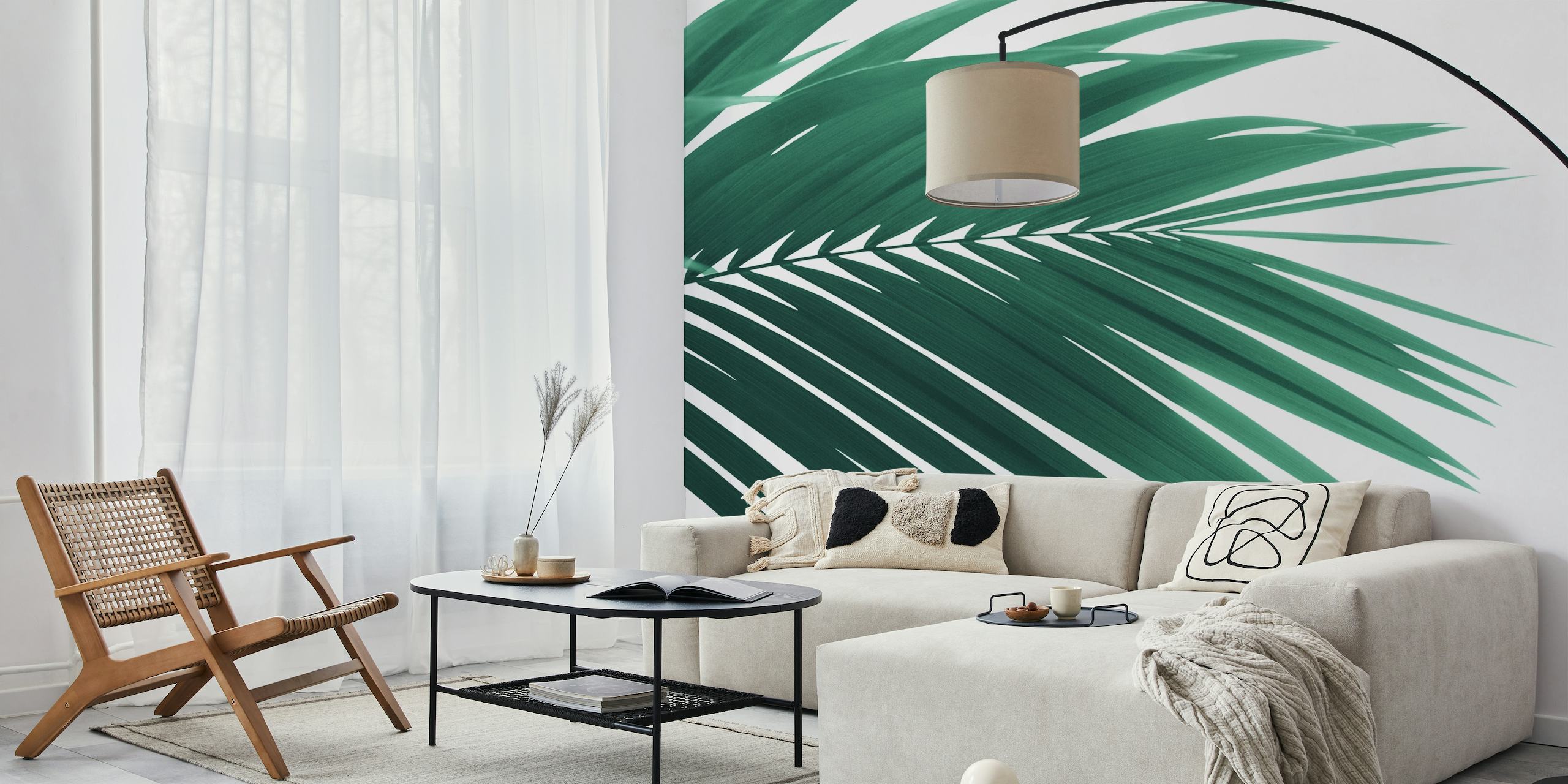 Palm Leaf Green Vibes 1 wallpaper