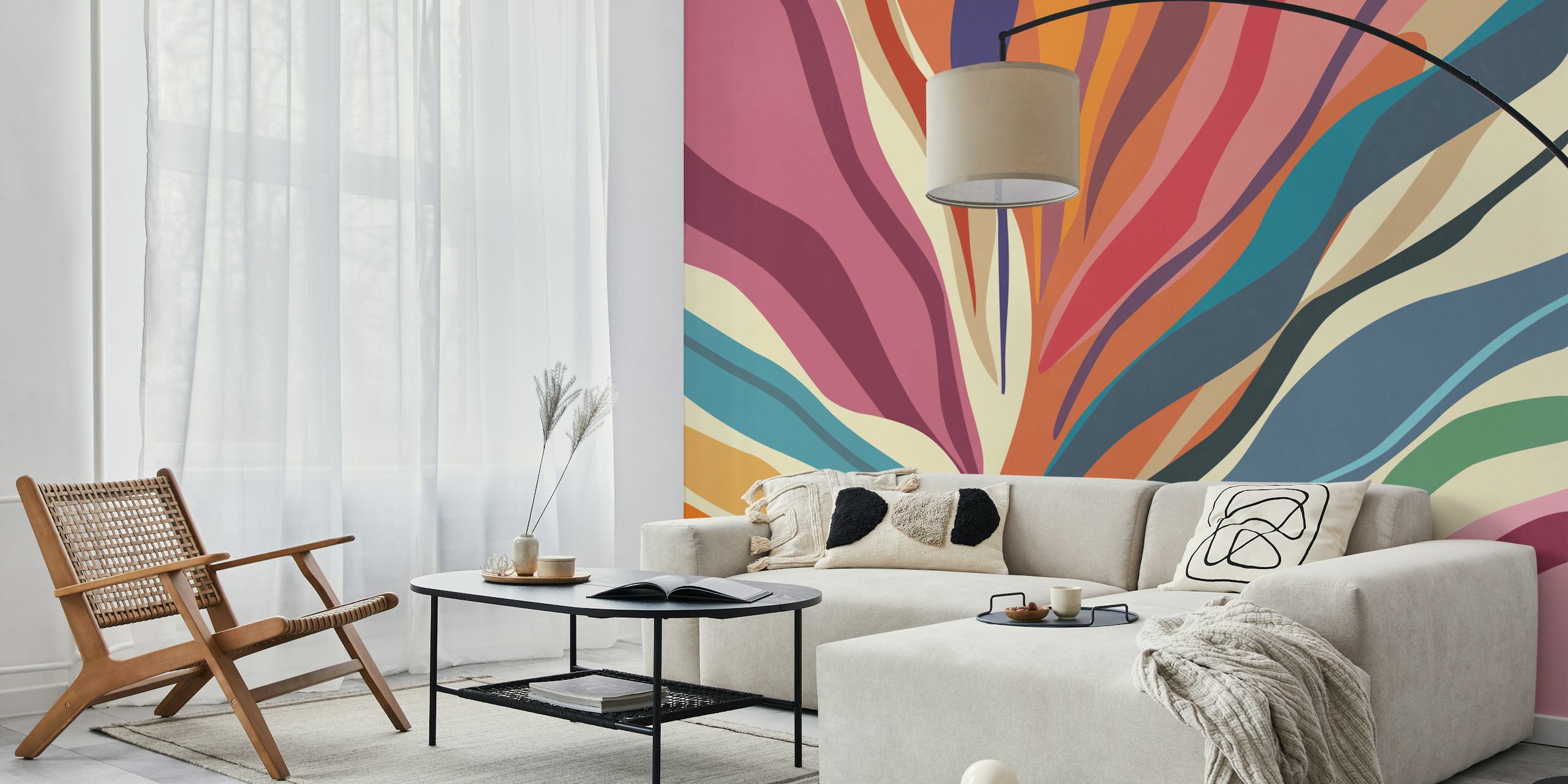 Blooming 2 wallpaper design in a room