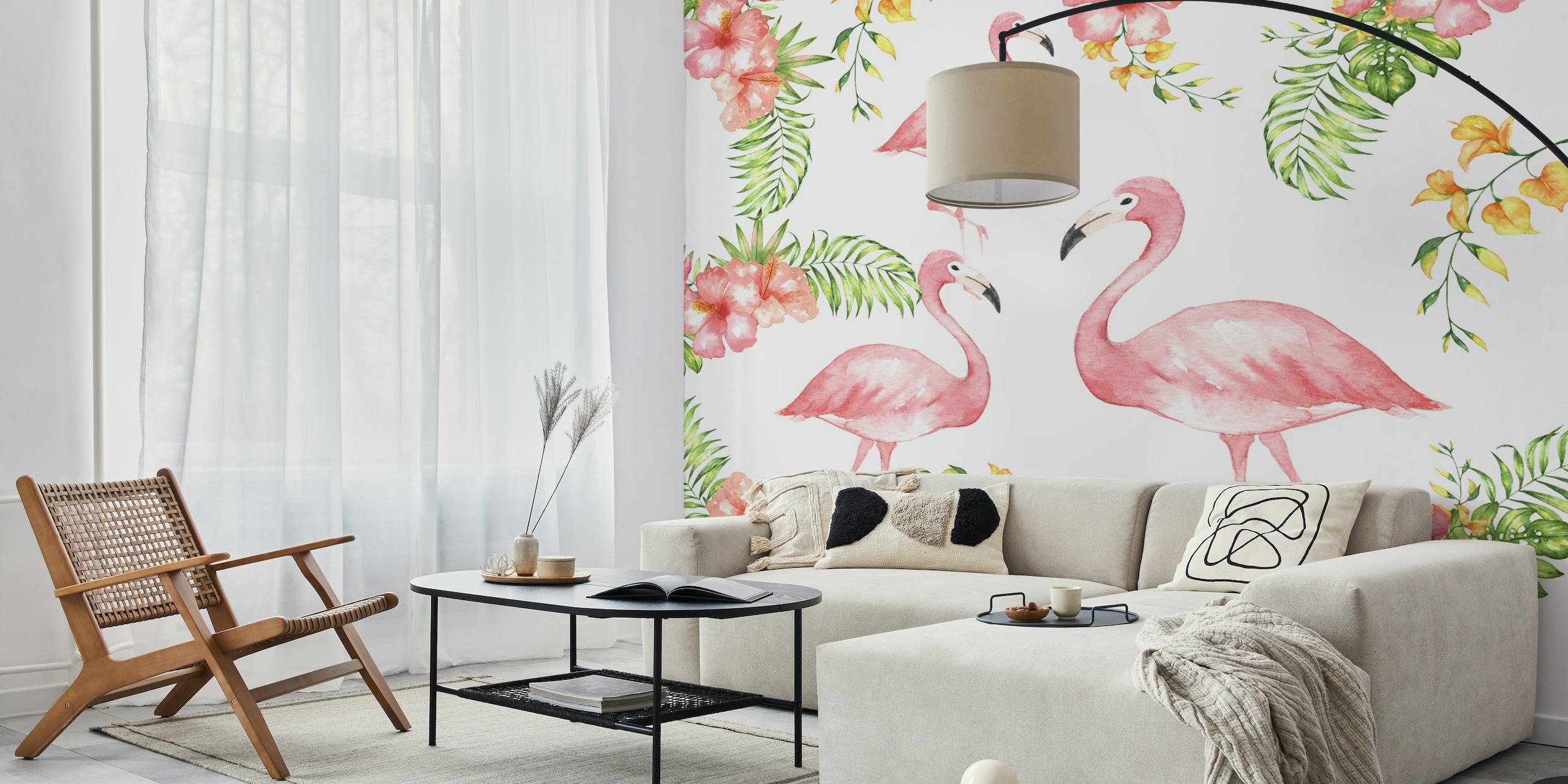 Flamingos papiers peint