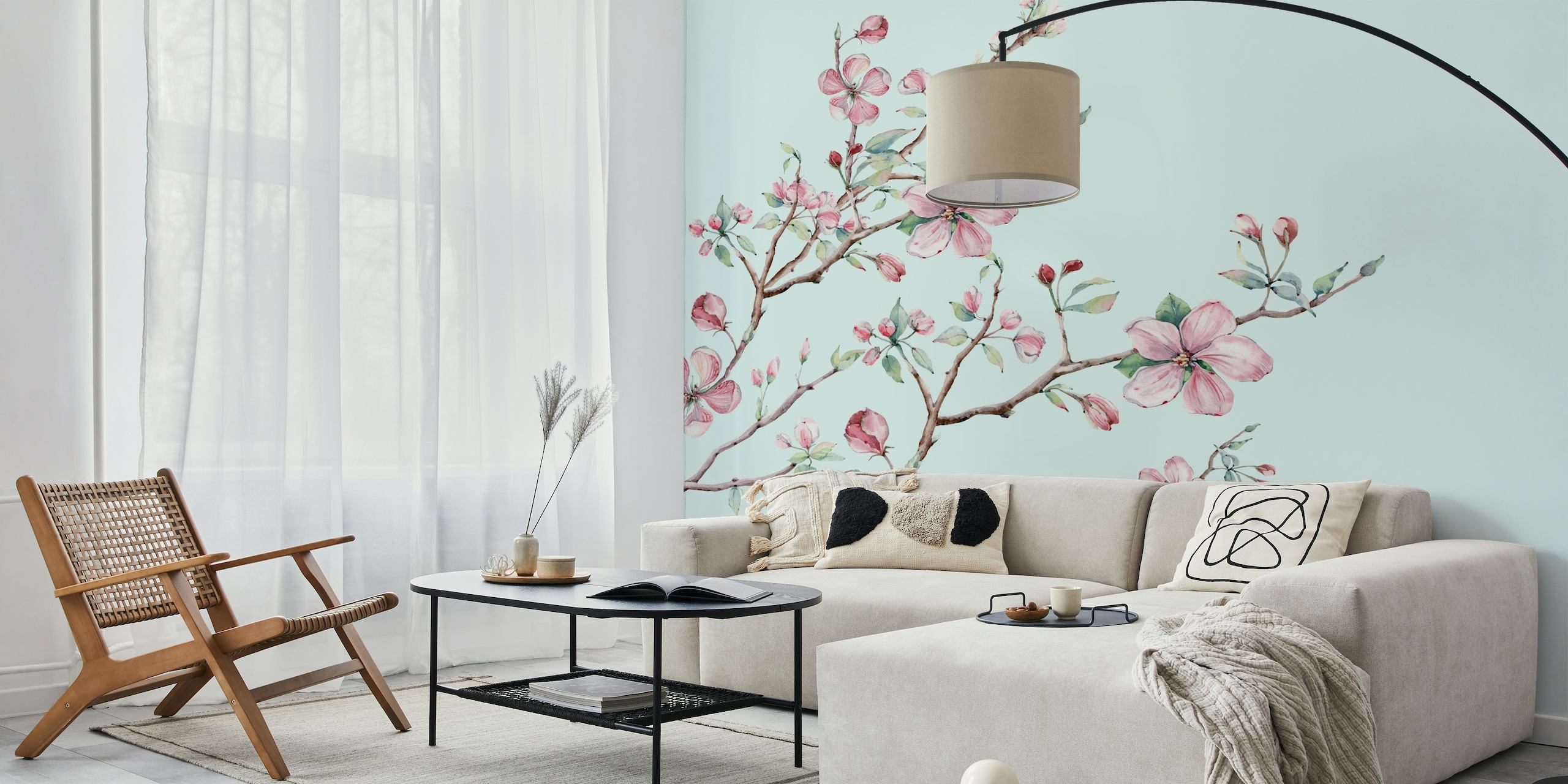 Apple Blossom Mint wallpaper