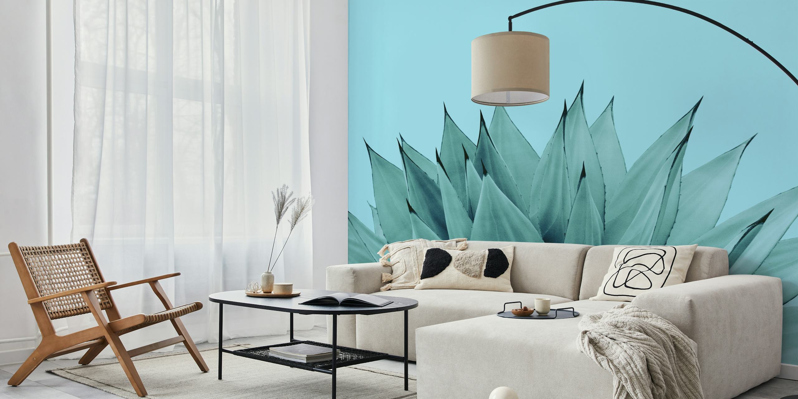 Agave Vibes 6 wallpaper in a room