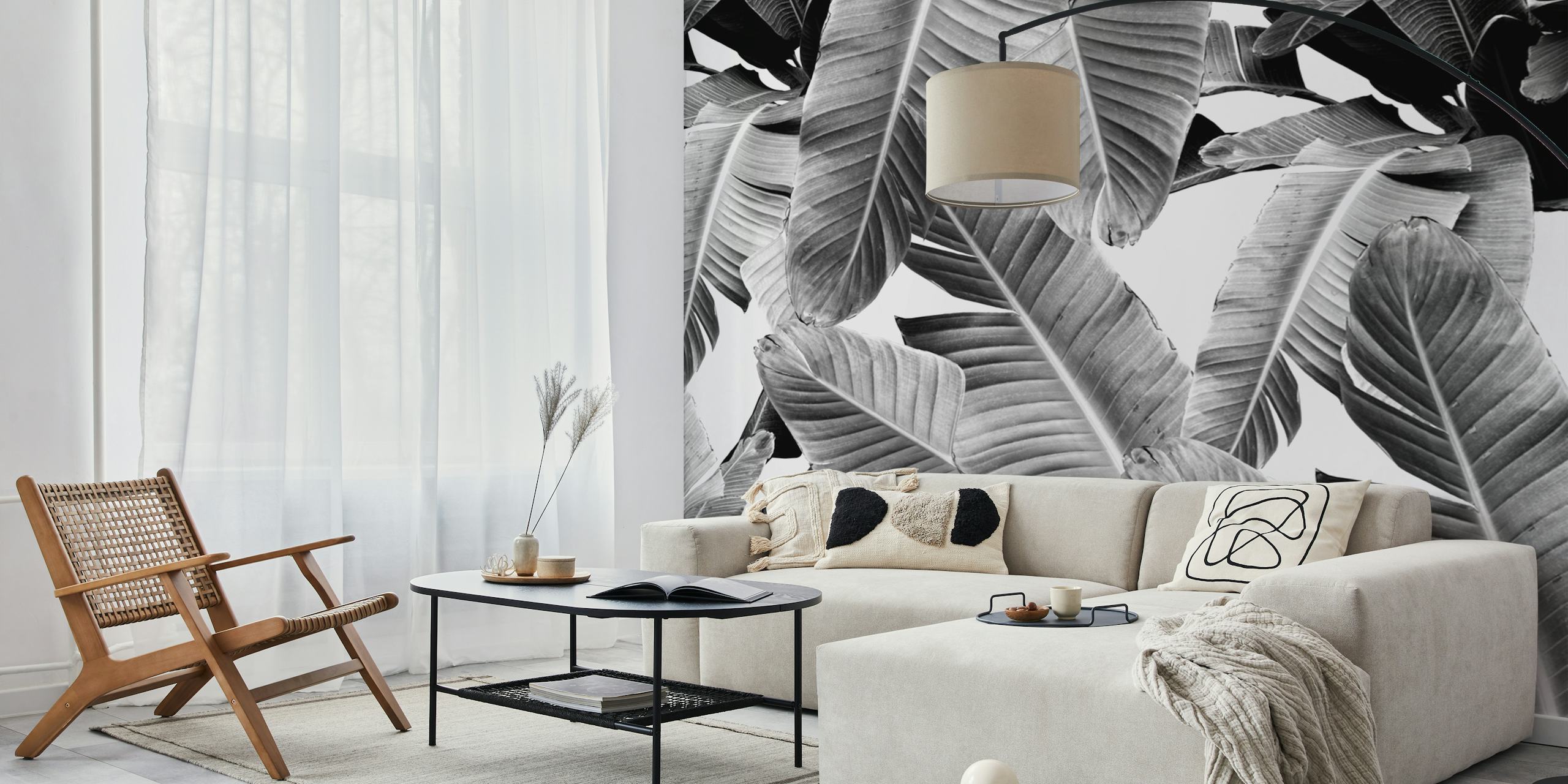 Tapeta Banana Leaves Jungle 3a u sobi