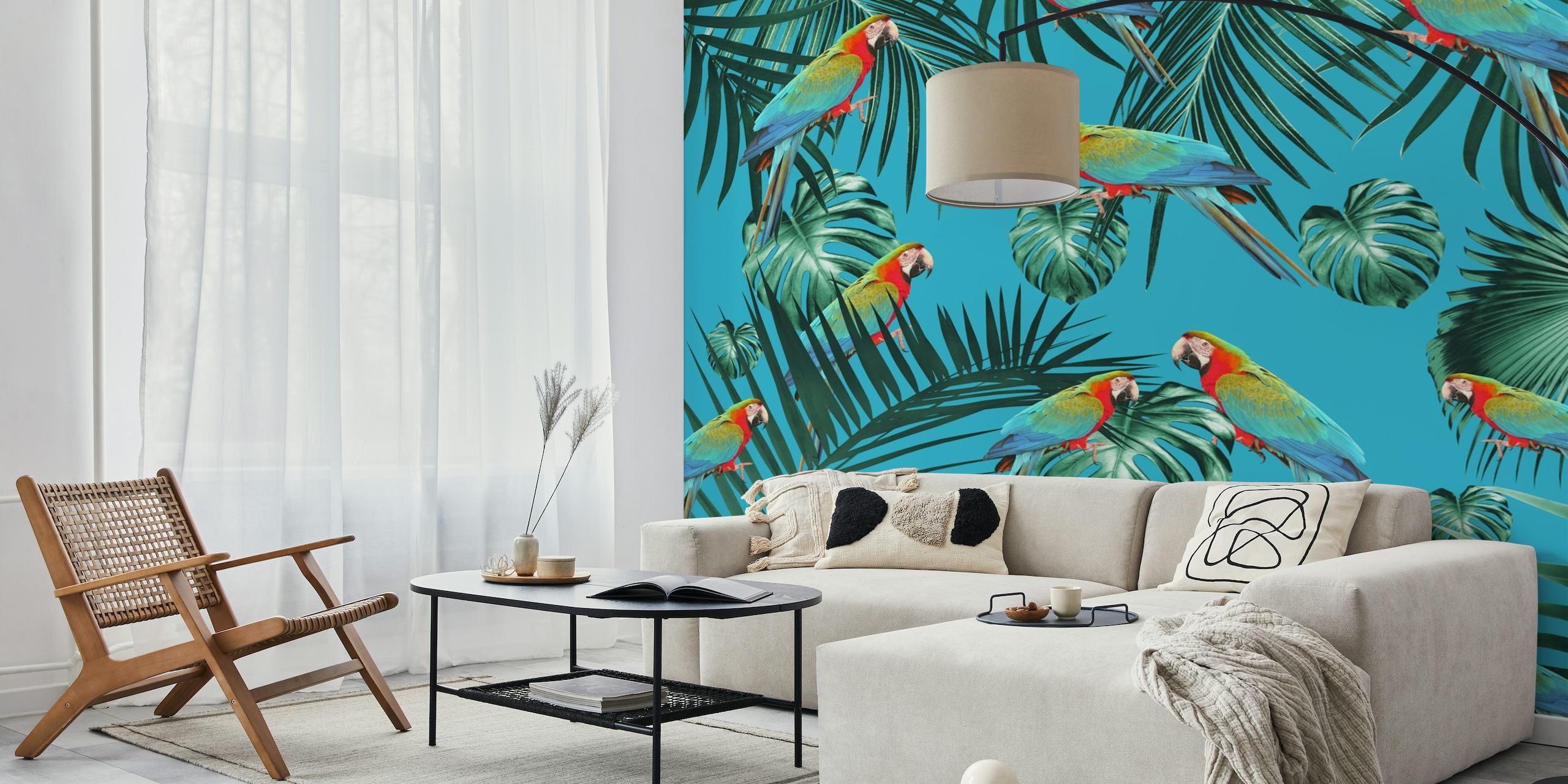 Parrots Tropical Jungle 1 wallpaper