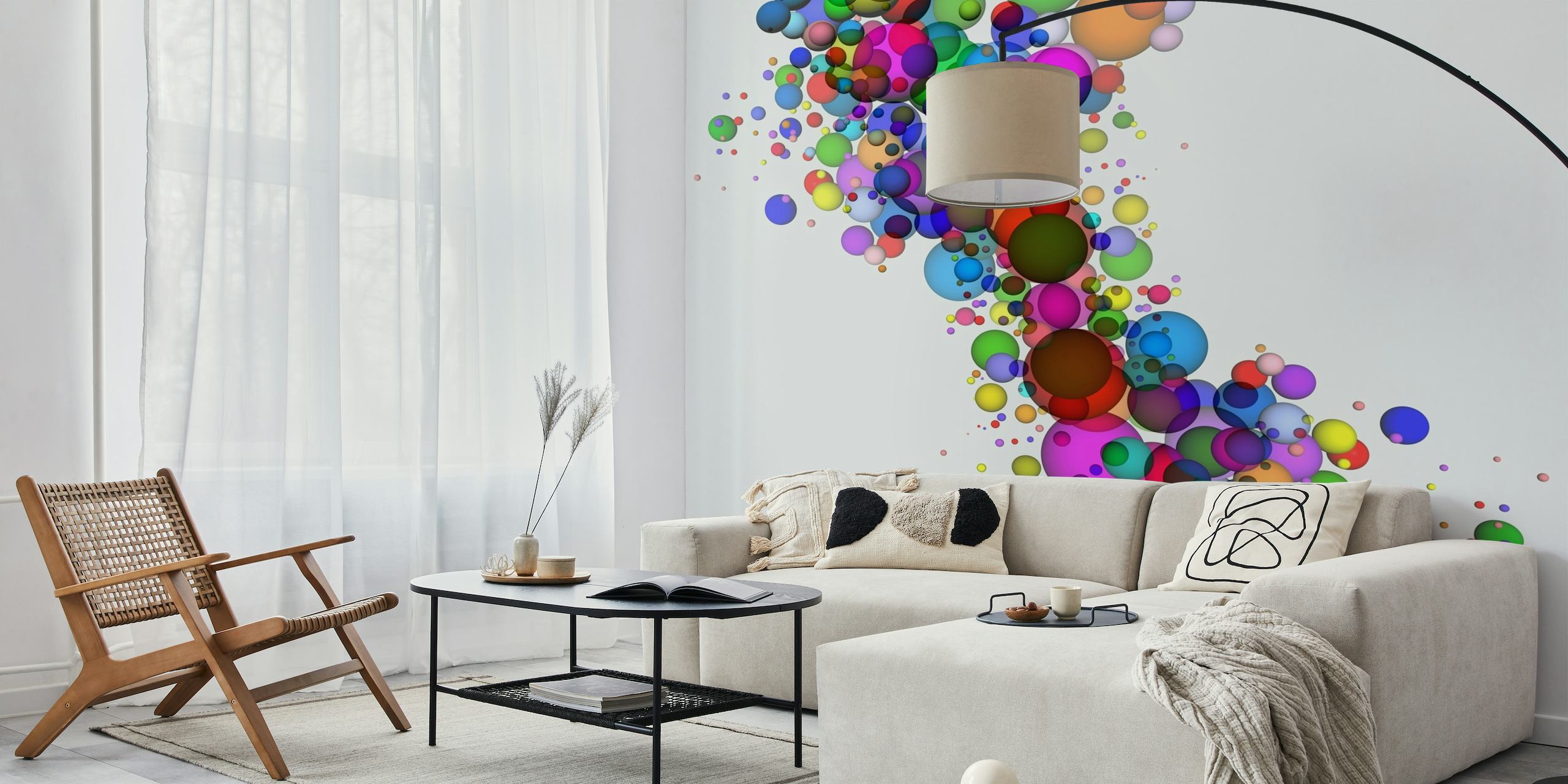 Colored Spheres behang