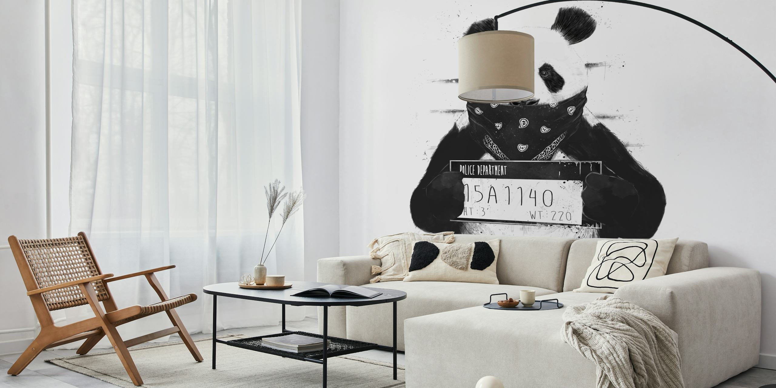 Bad Panda wallpaper in a room