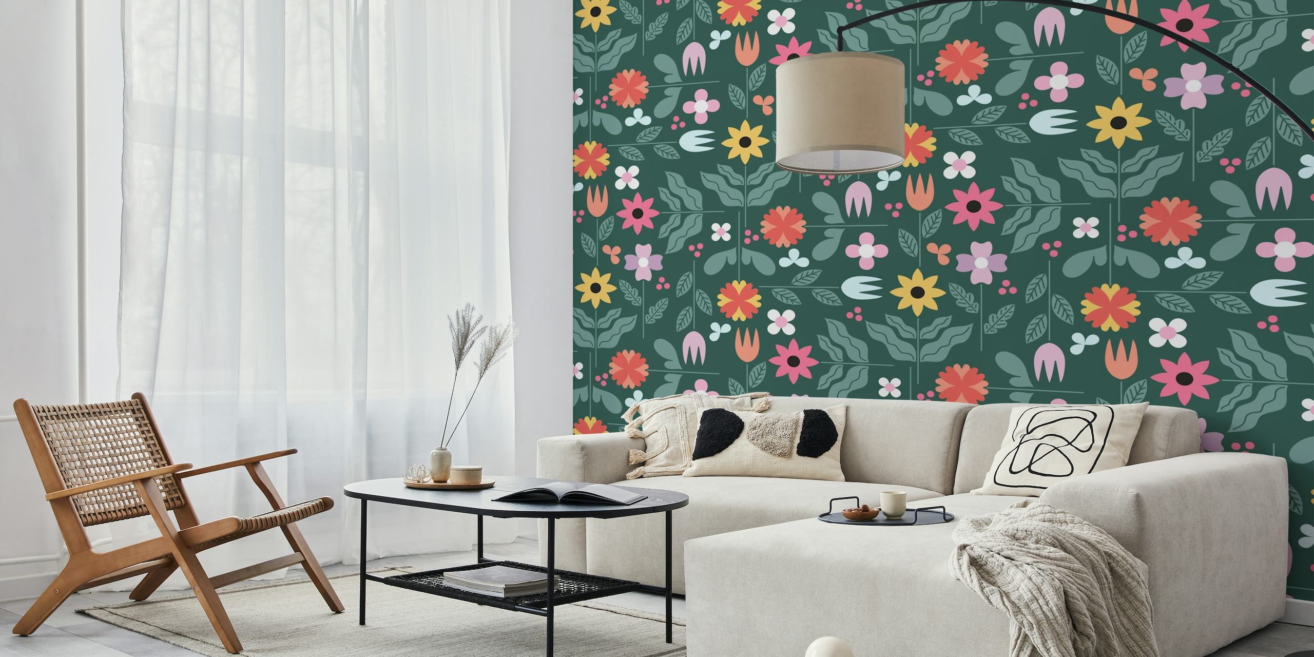 Scandi Florals wallpaper