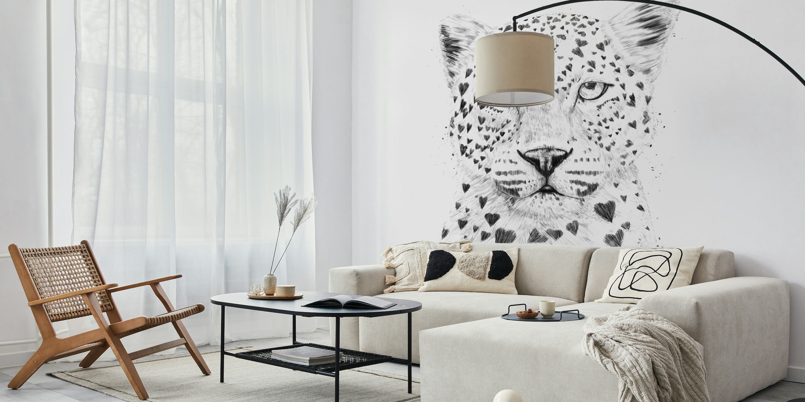 Lovely leopard papiers peint