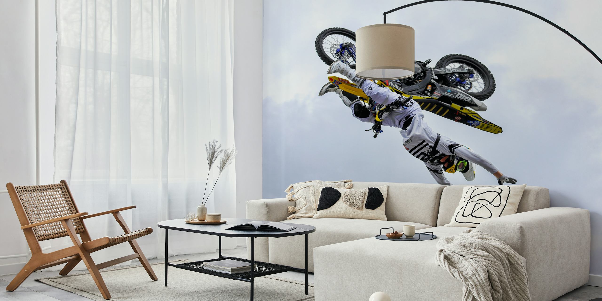 carta da parati Freestyle Motocross in una stanza
