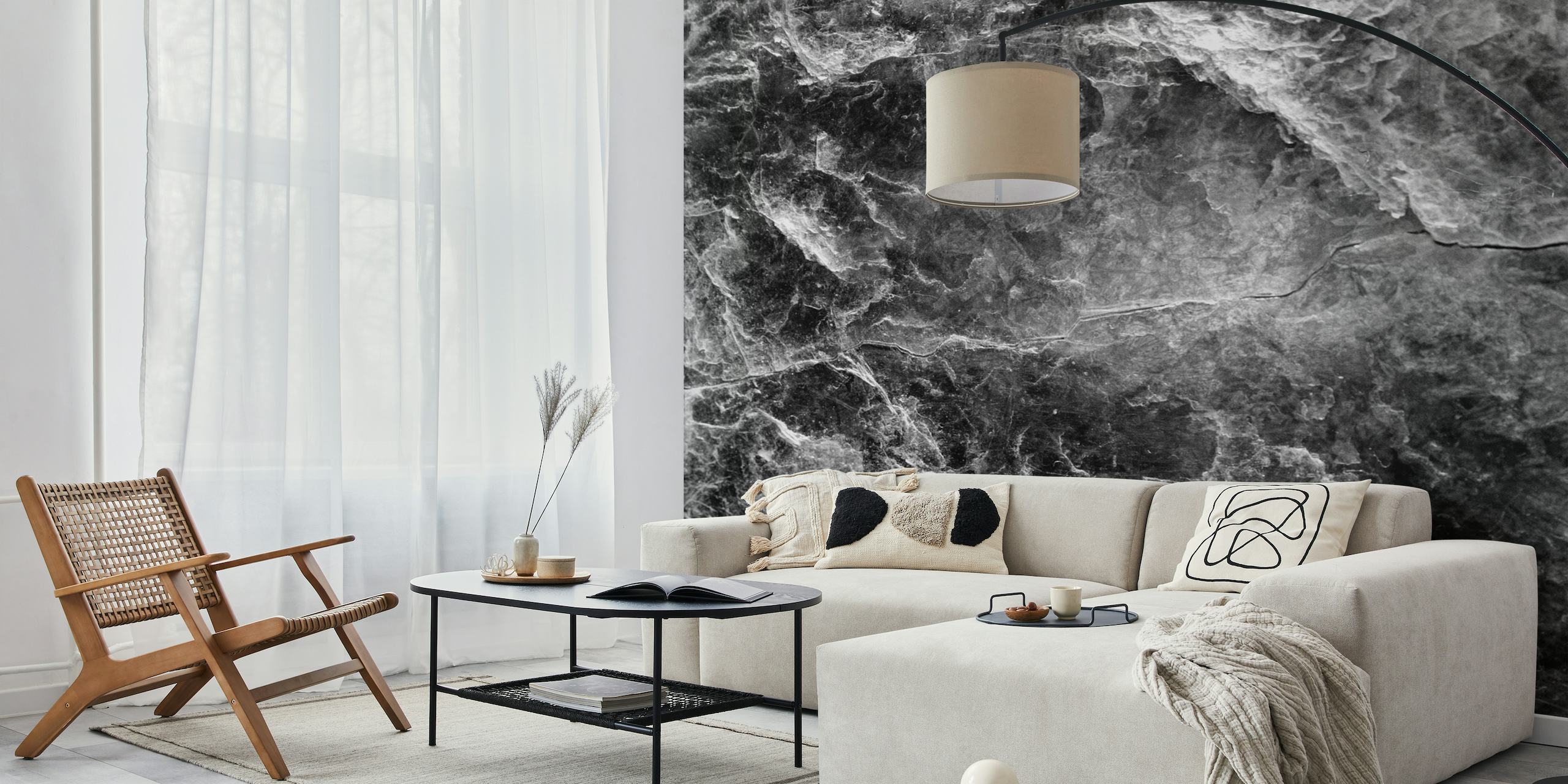 Enigmatic Black Marble 1 tapet