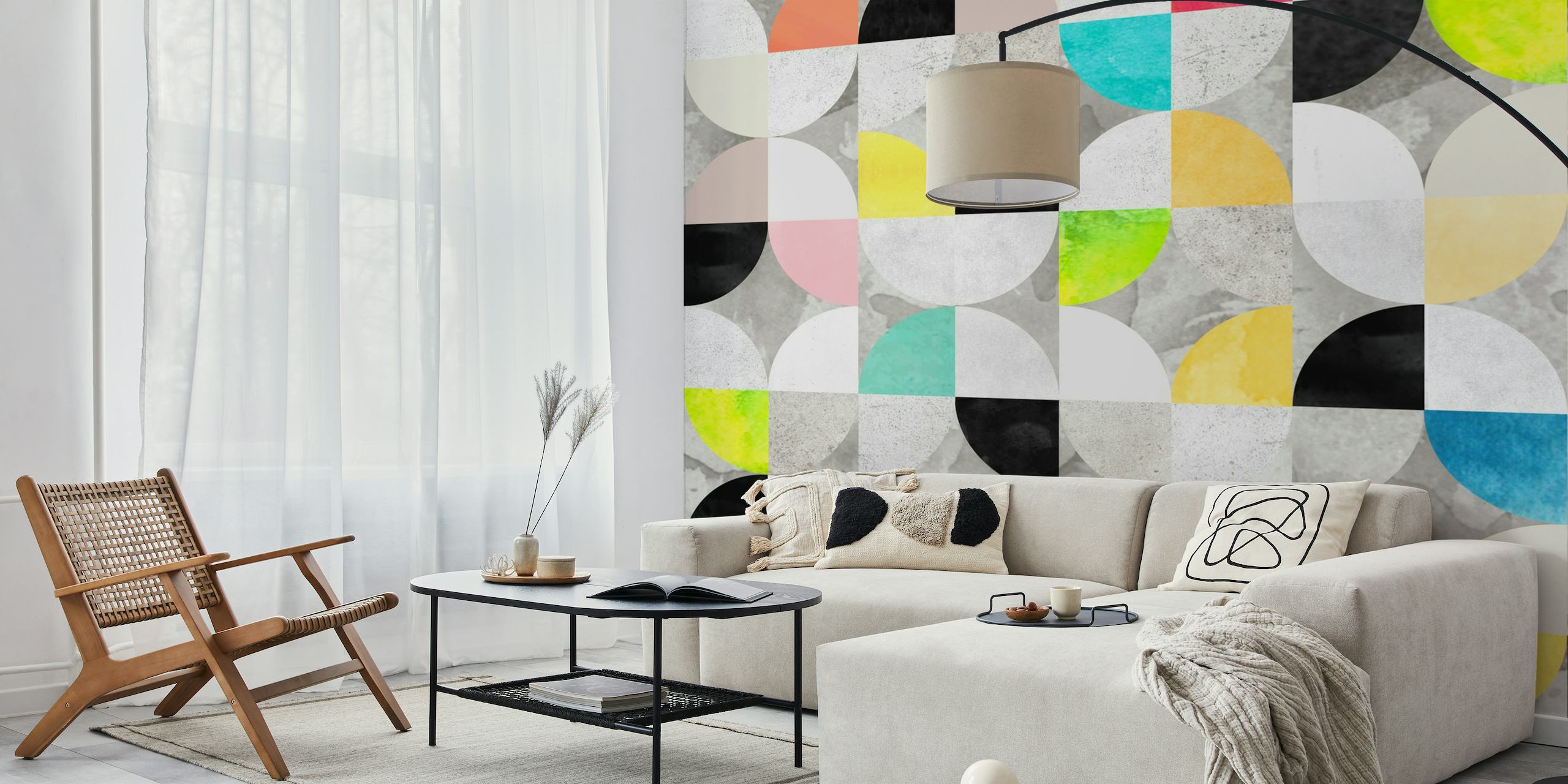 Wallpaper showcasing modern art and design by Happywall
