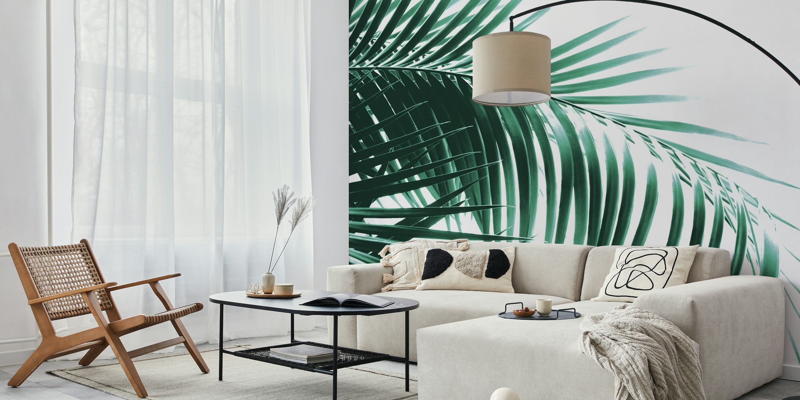 Palm Leaves Green Vibes 8 tapet