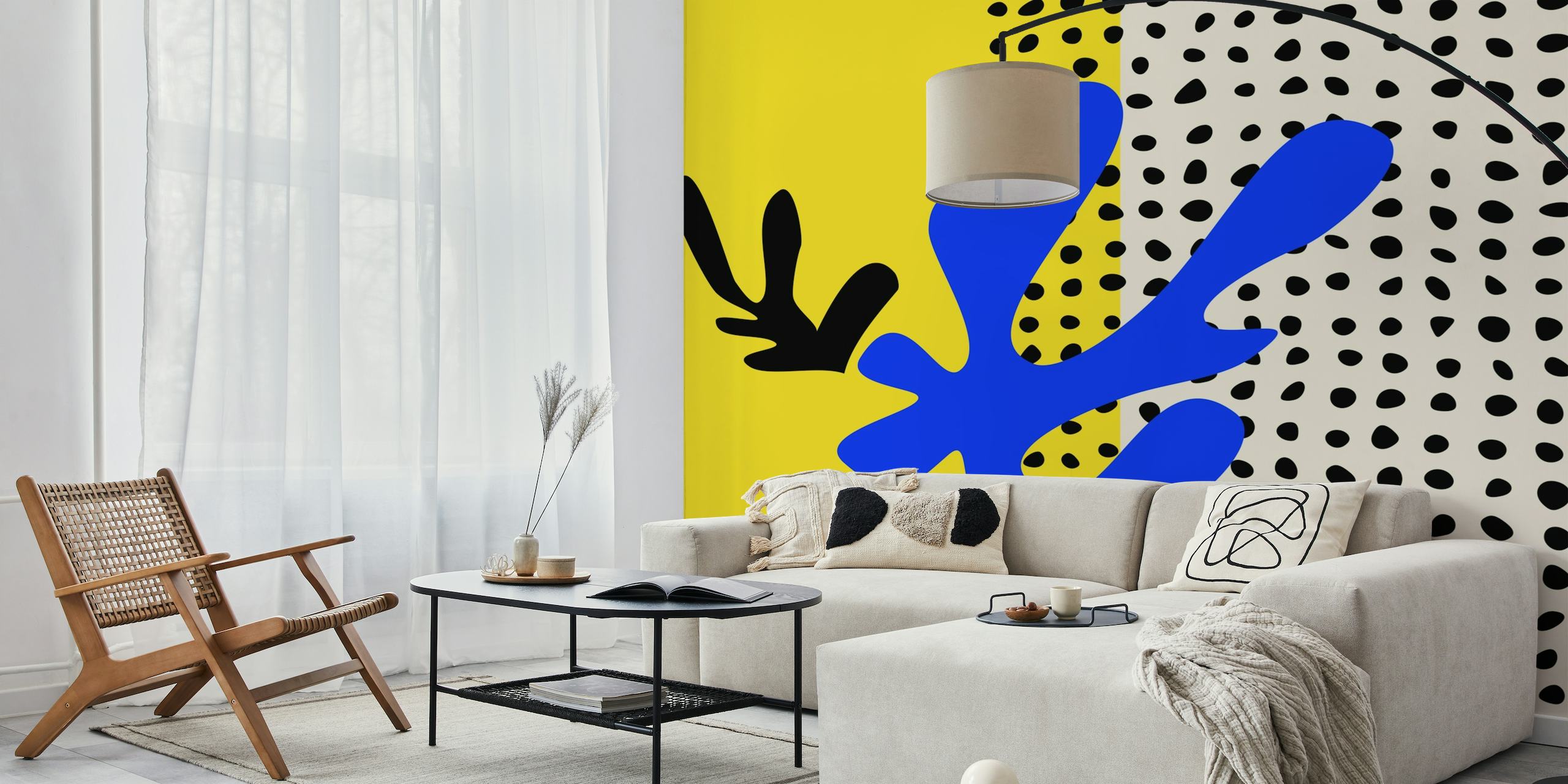 Vibrant Matisse Style Art carta da parati