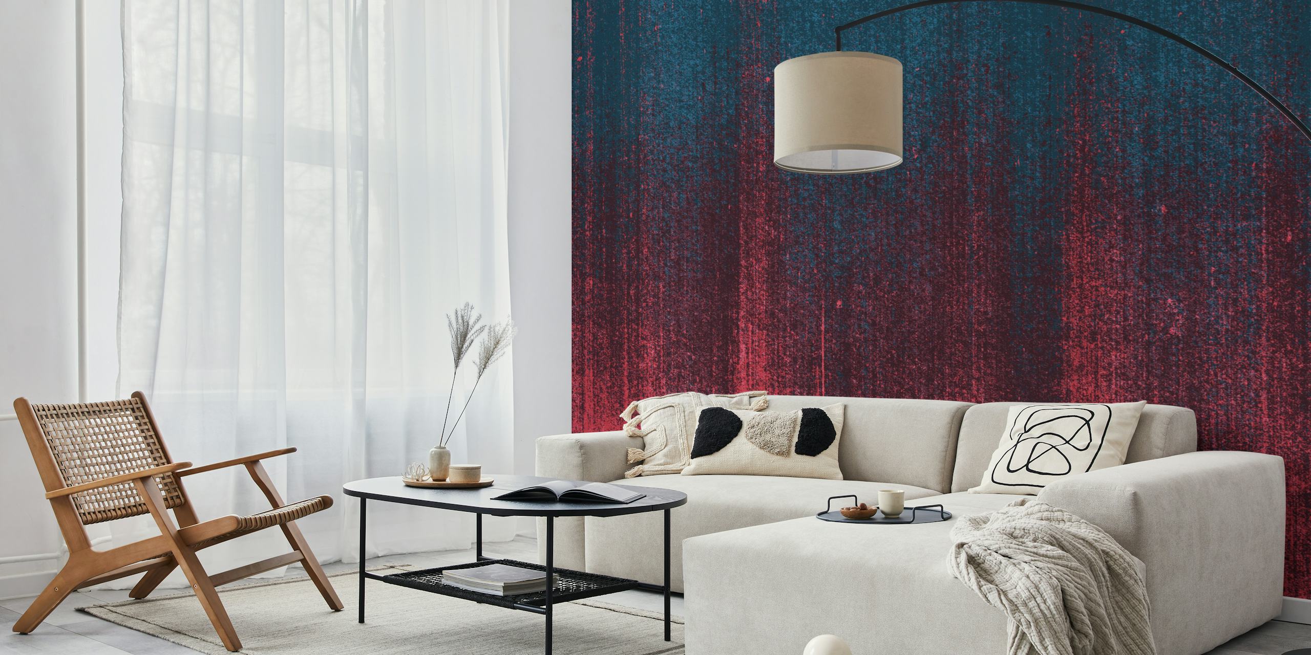 Scratches Fifteen Behang In Een Kamer