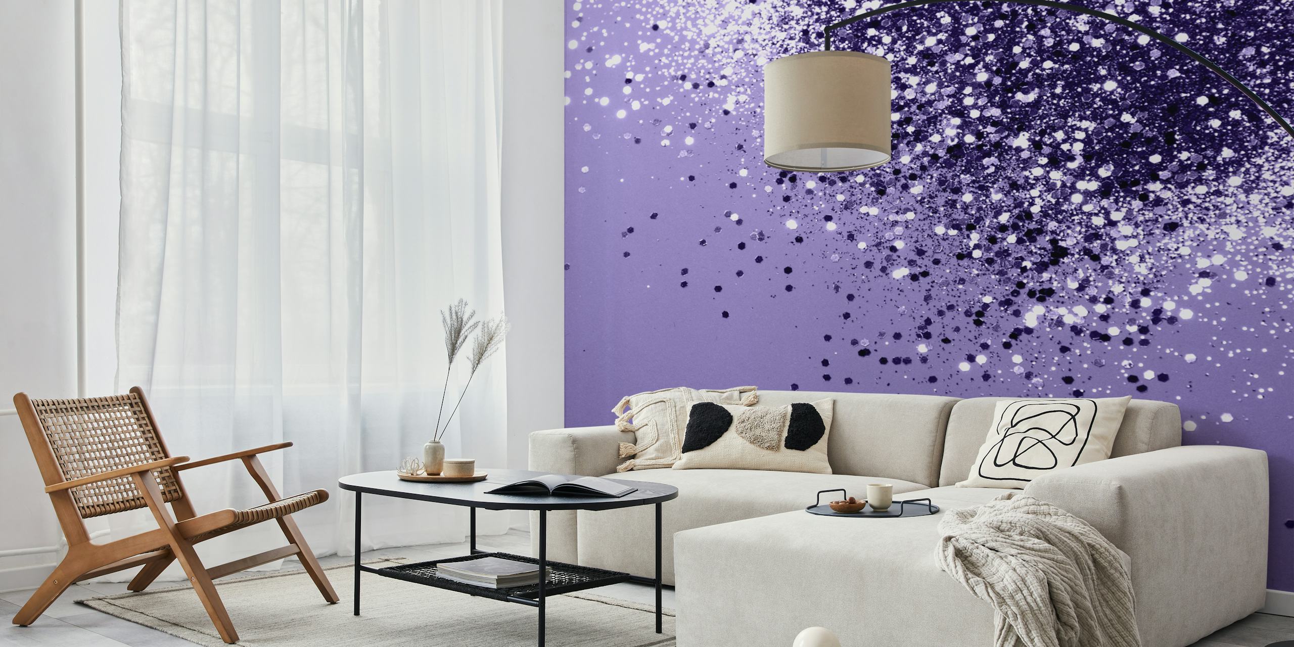 Fototapeta Ultra Violet Glitter Dream 1 s třpytivými třpytkami na fialovém pozadí