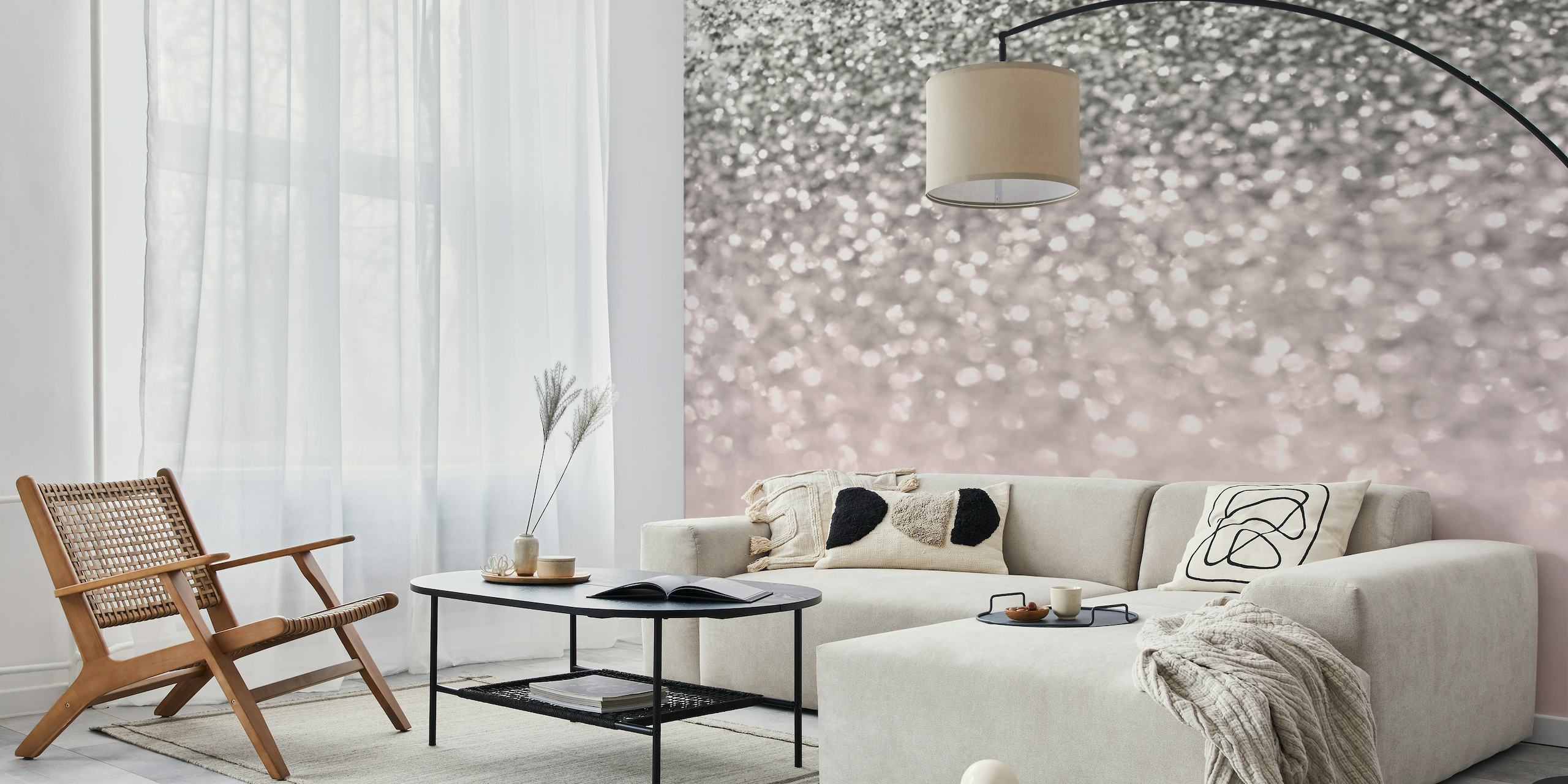 Silver Blush Glitter 1 wallpaper