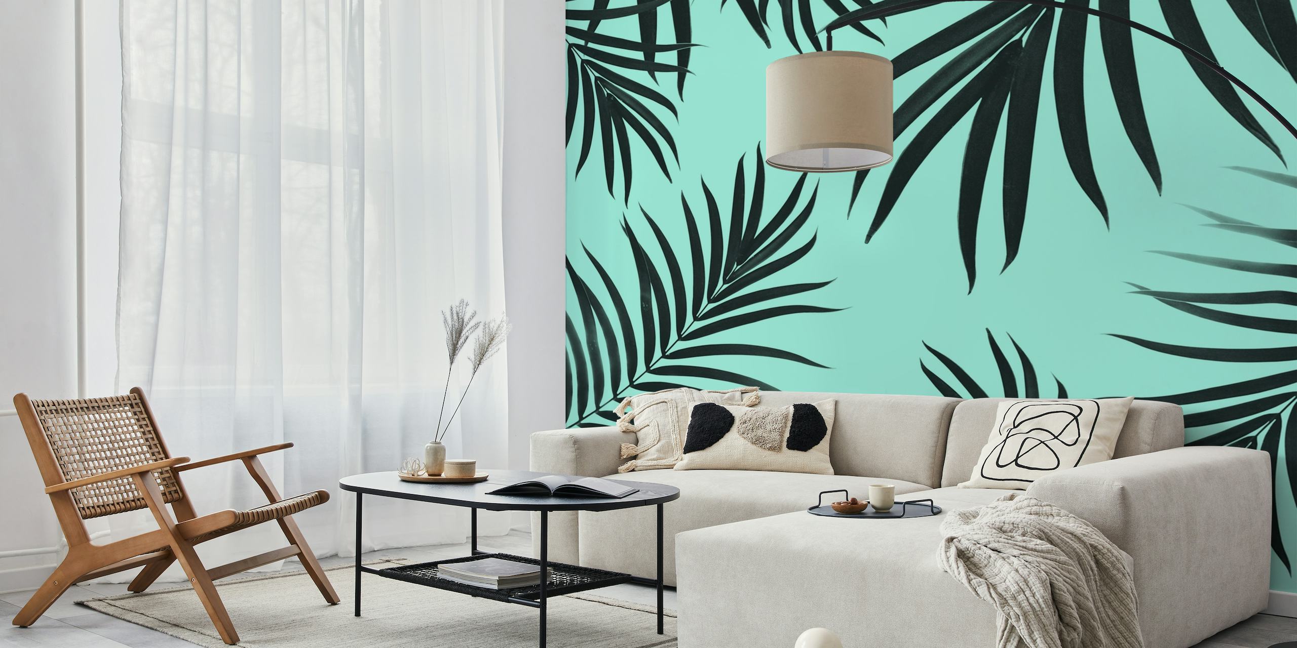 Palm Leaves Pattern Vibes 7 tapet