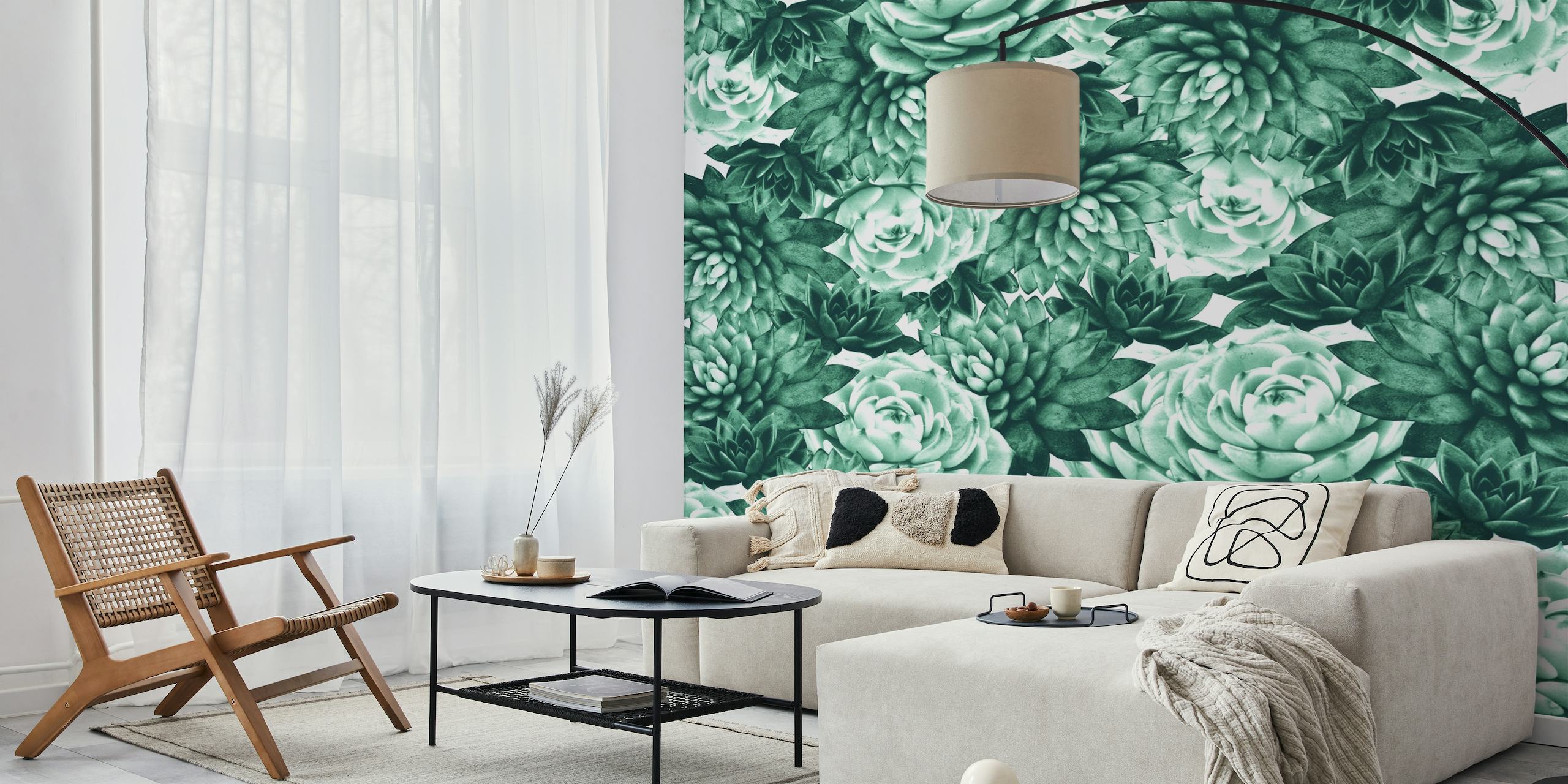 Succulents Pattern 1 wallpaper