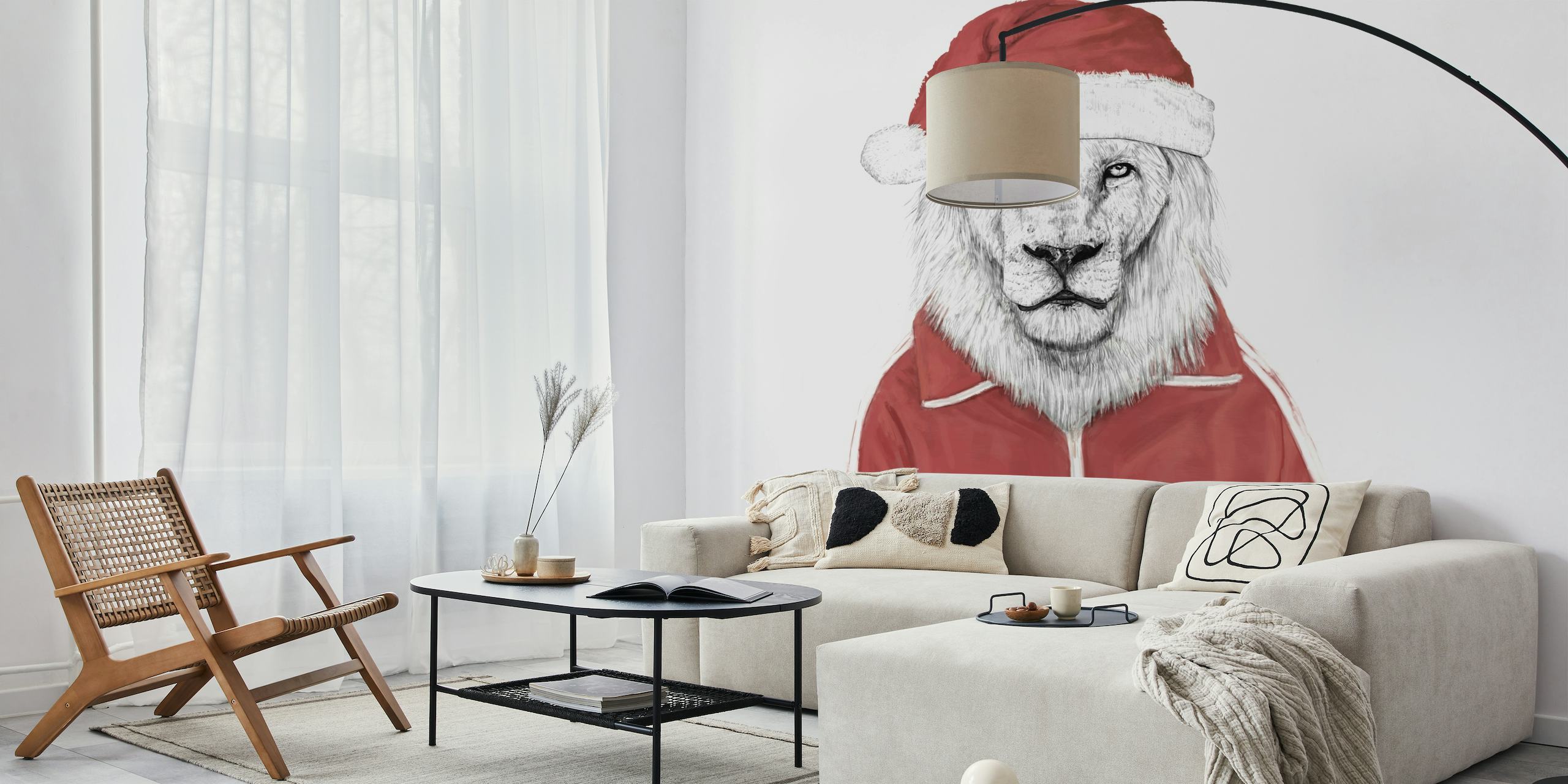 Santa Lion tapete