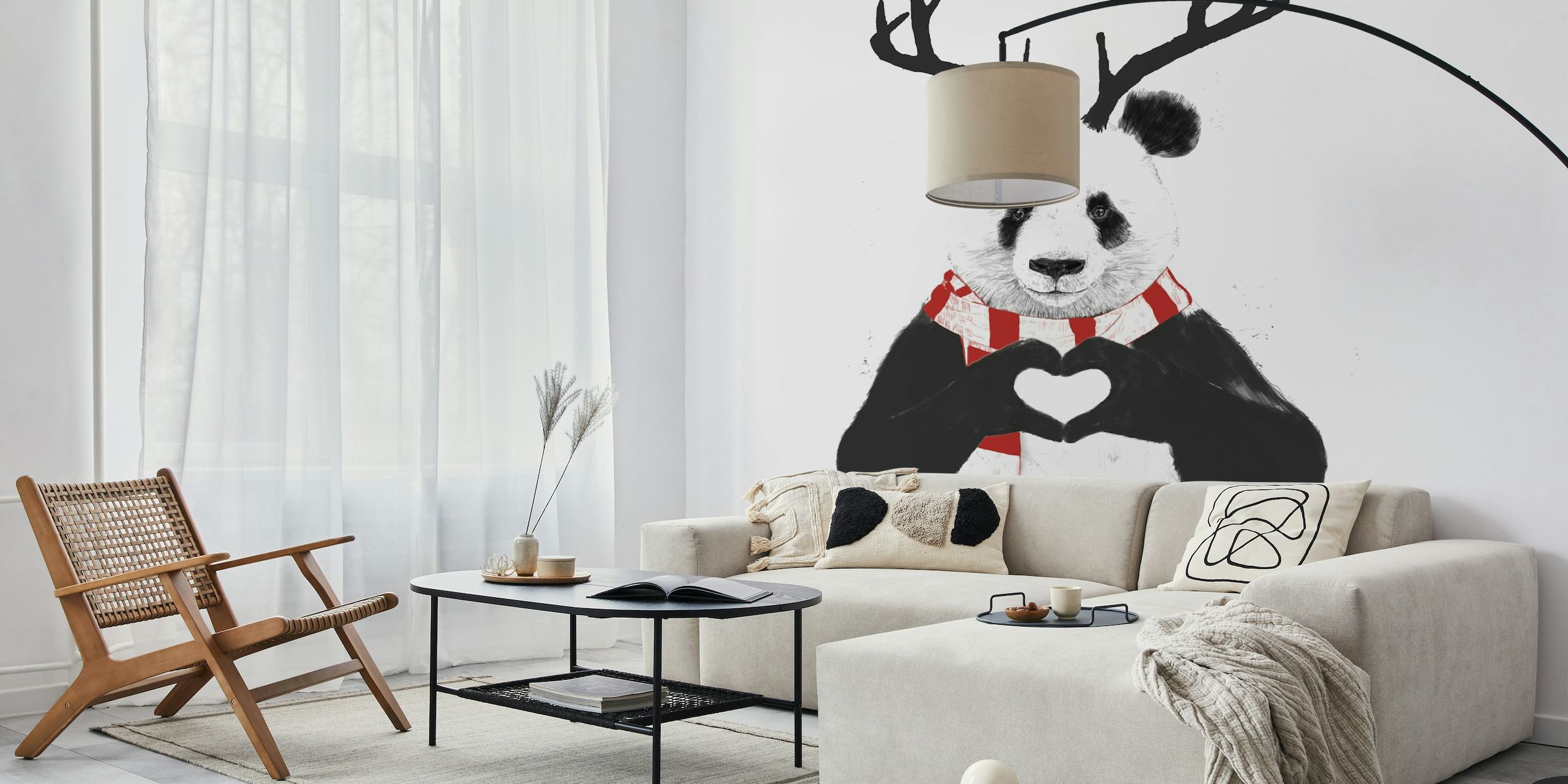 Xmas panda wallpaper