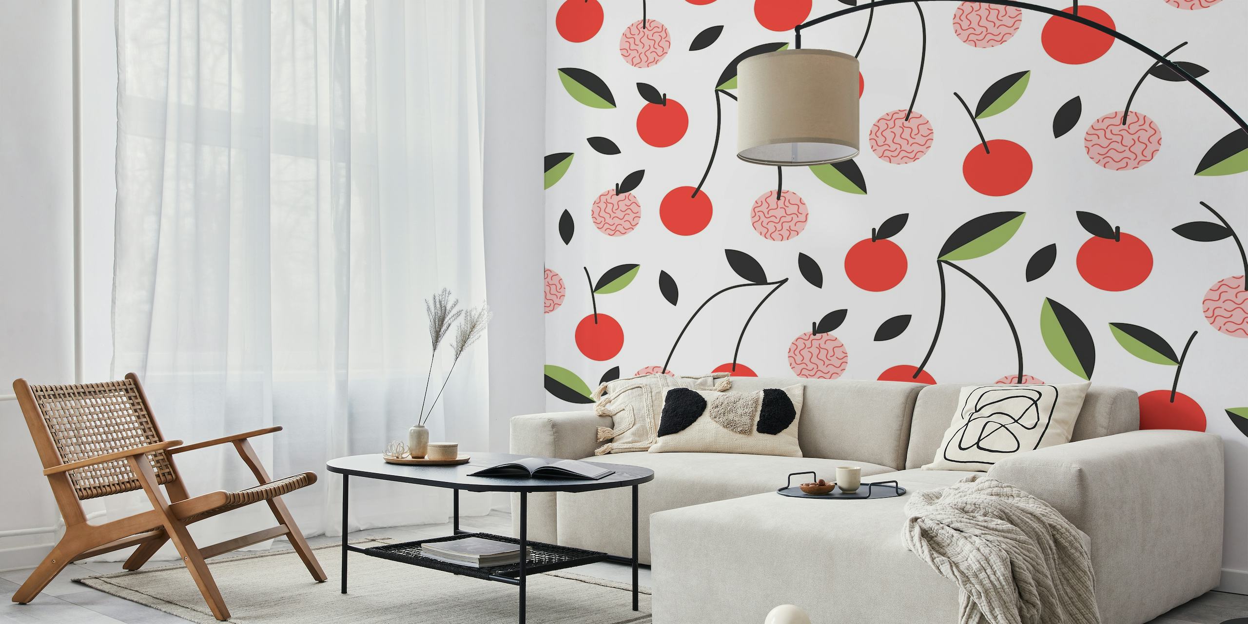 Cherries Red wallpaper