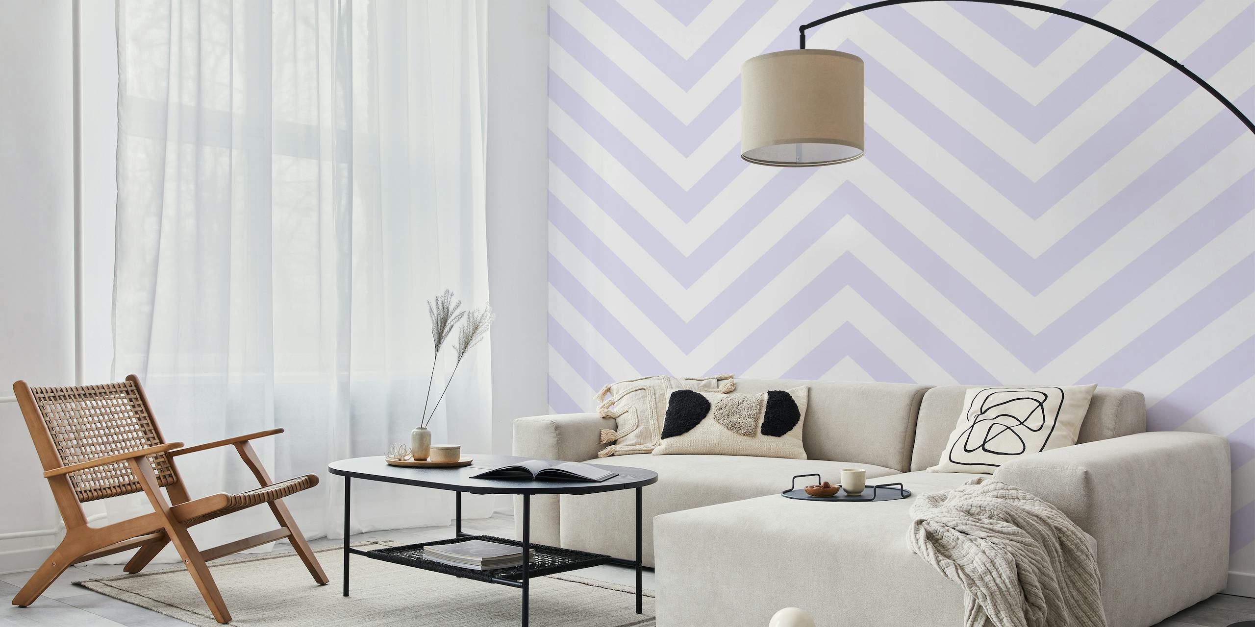 Lavender Chevron Pattern wallpaper