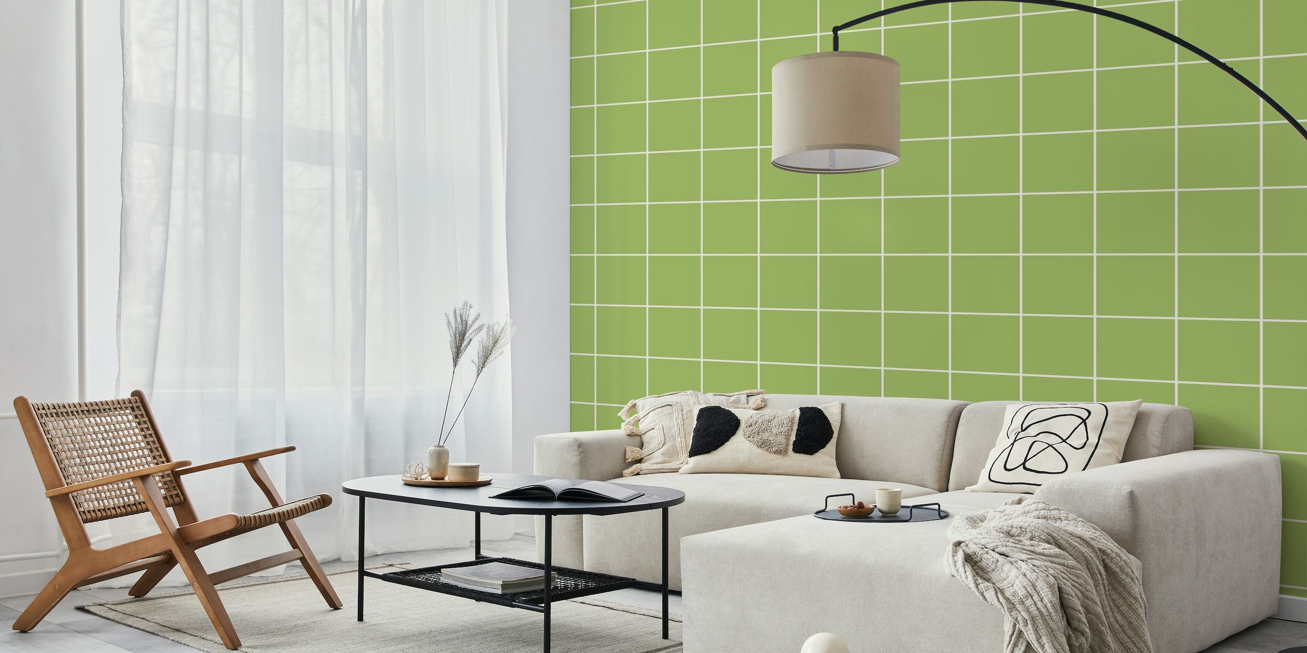 Grids Green wallpaper