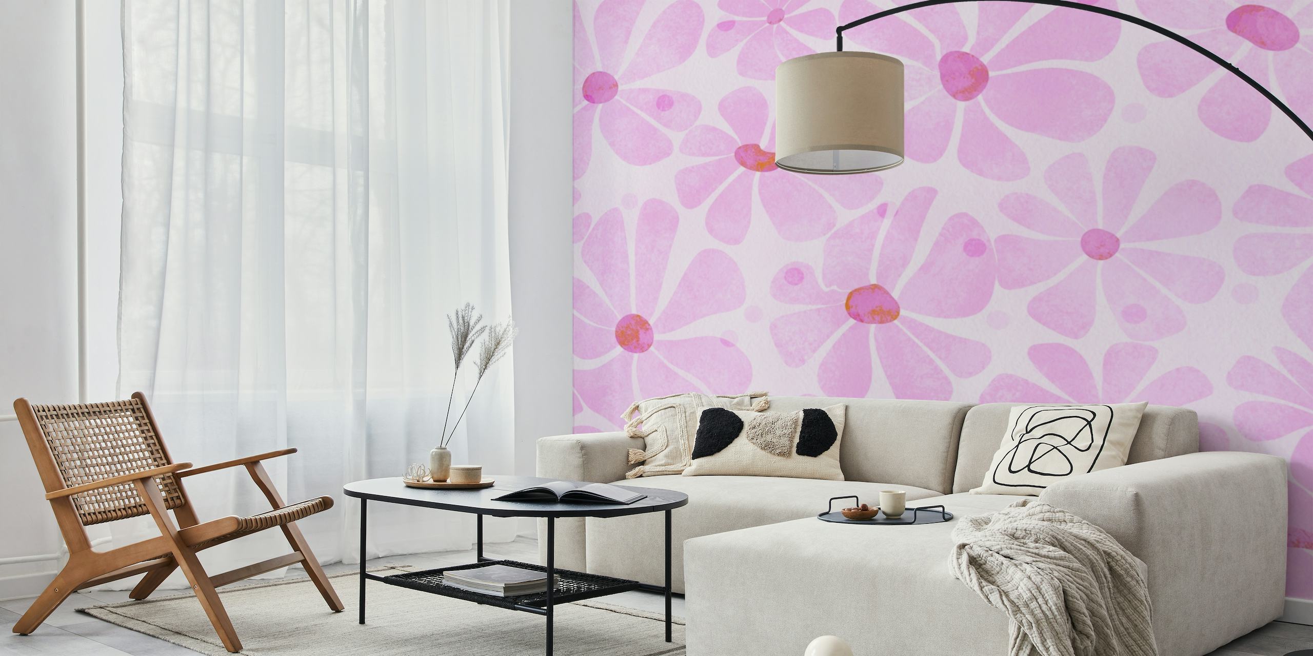 Pink Daisies papel de parede