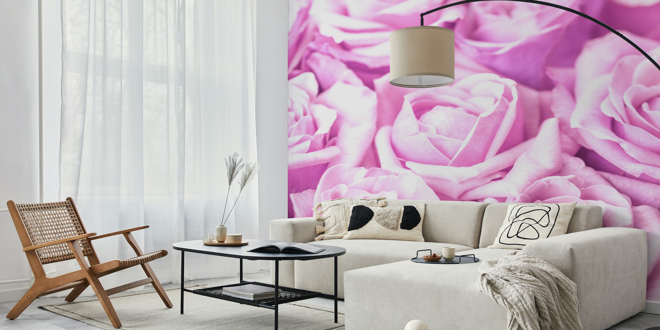 Tapeta Rose Bunch w aranżacji pokoju