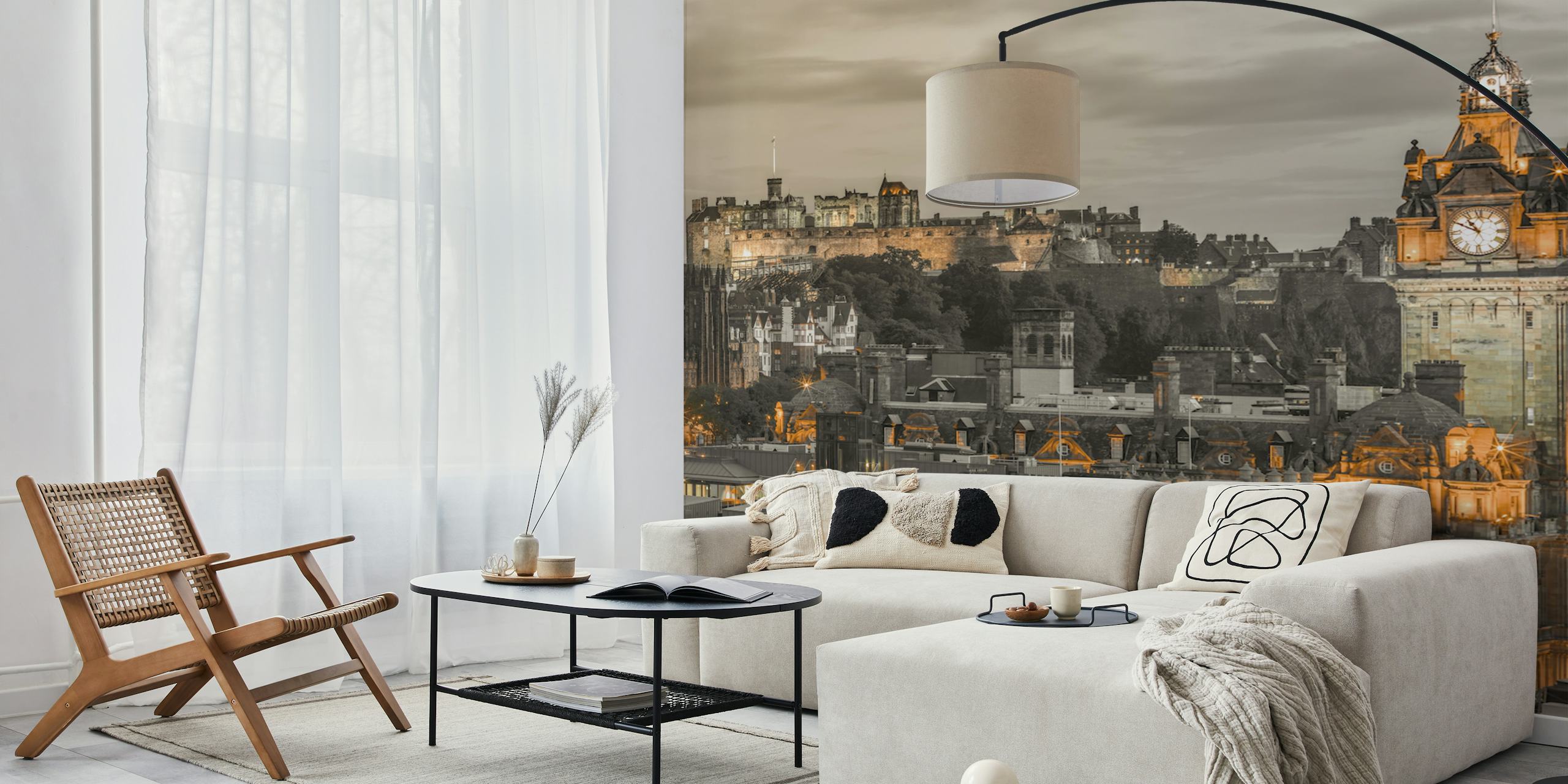 Tapeta Edinburgh Castle i The Balmoral Hotel