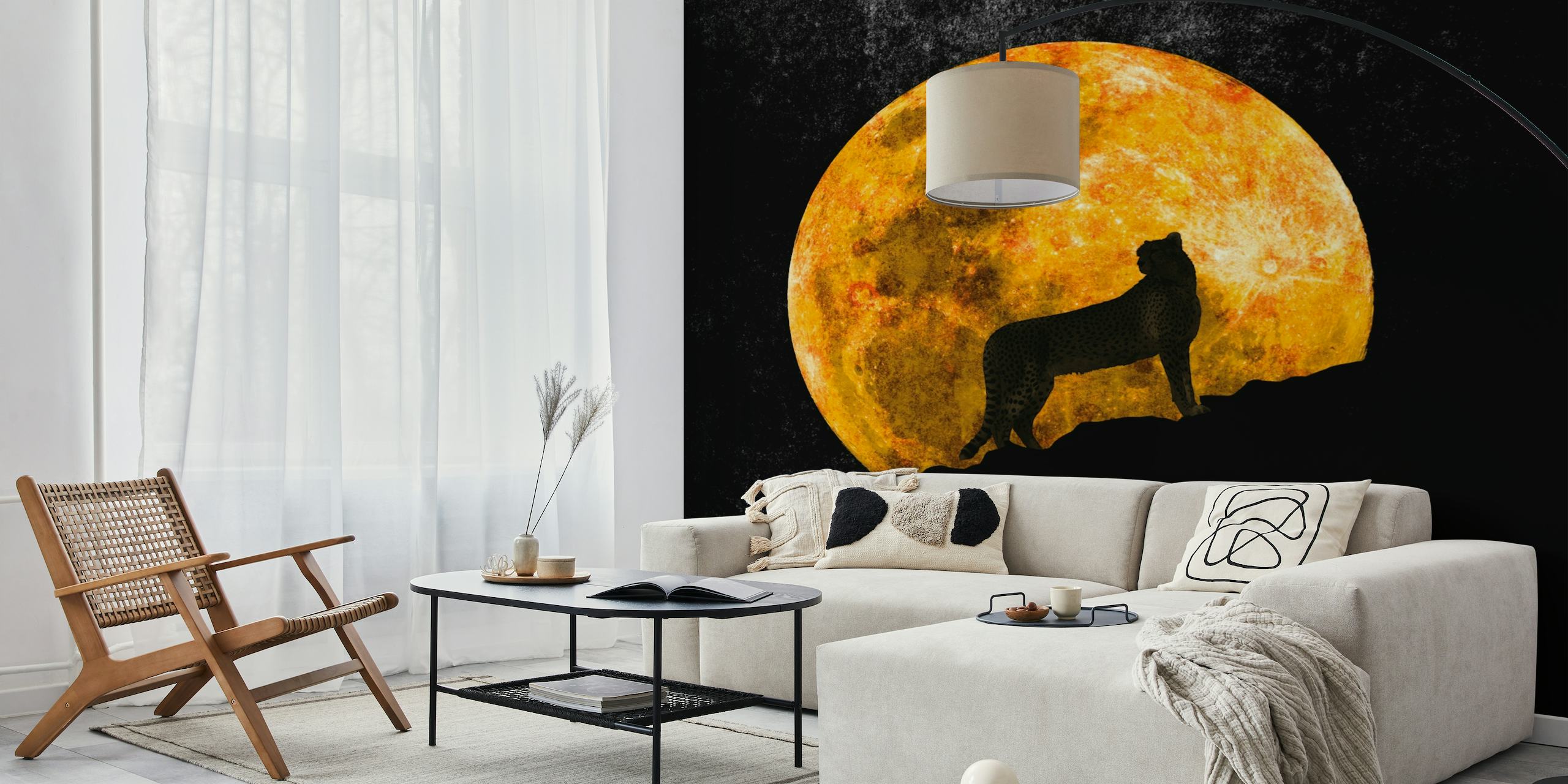 Cheetah moon wallpaper