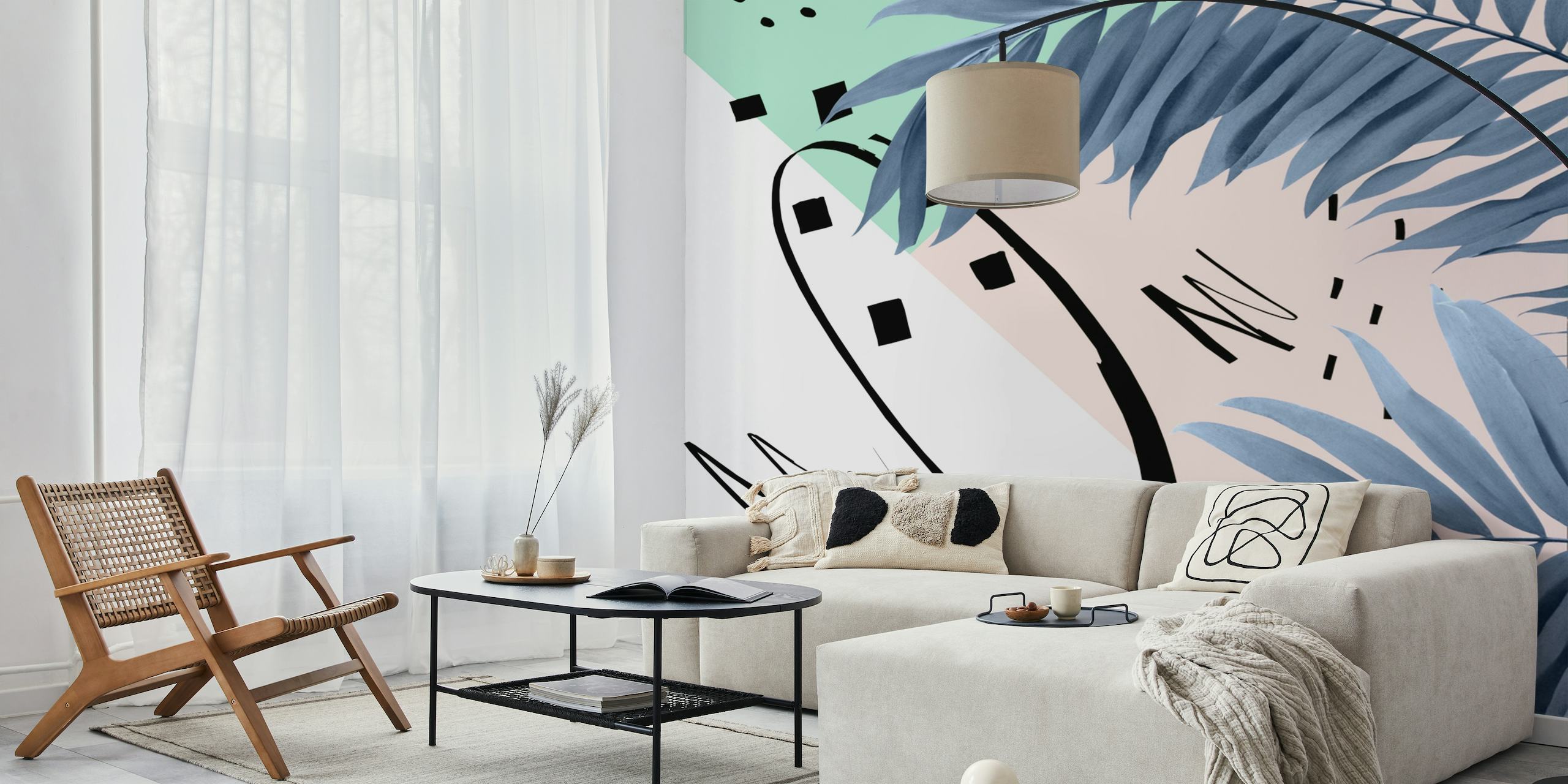 Palms Cali Vibes Abstract 1 wallpaper