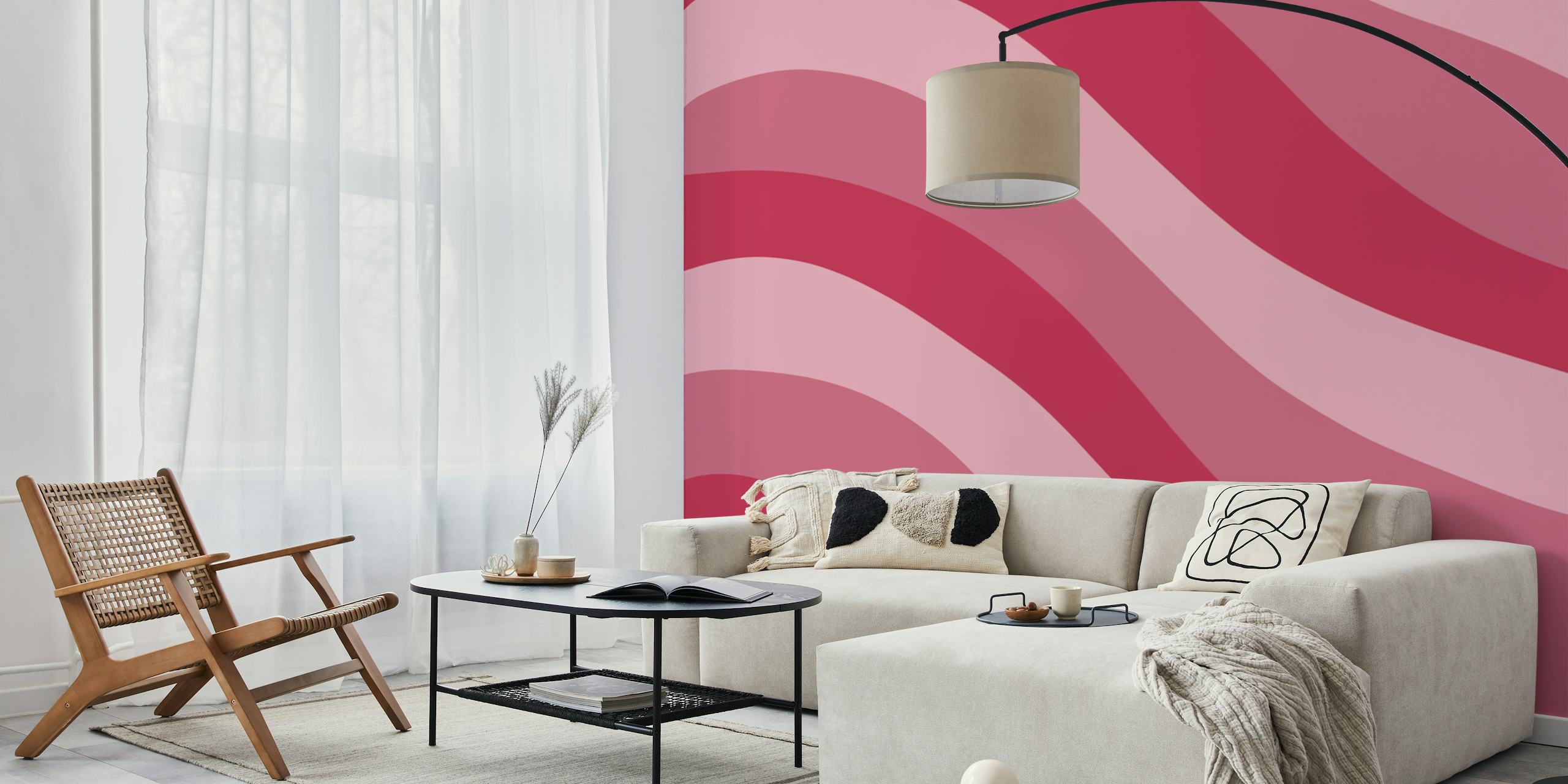 Vibrant Viva Wave Printable Wallpaper inspired from the 70s