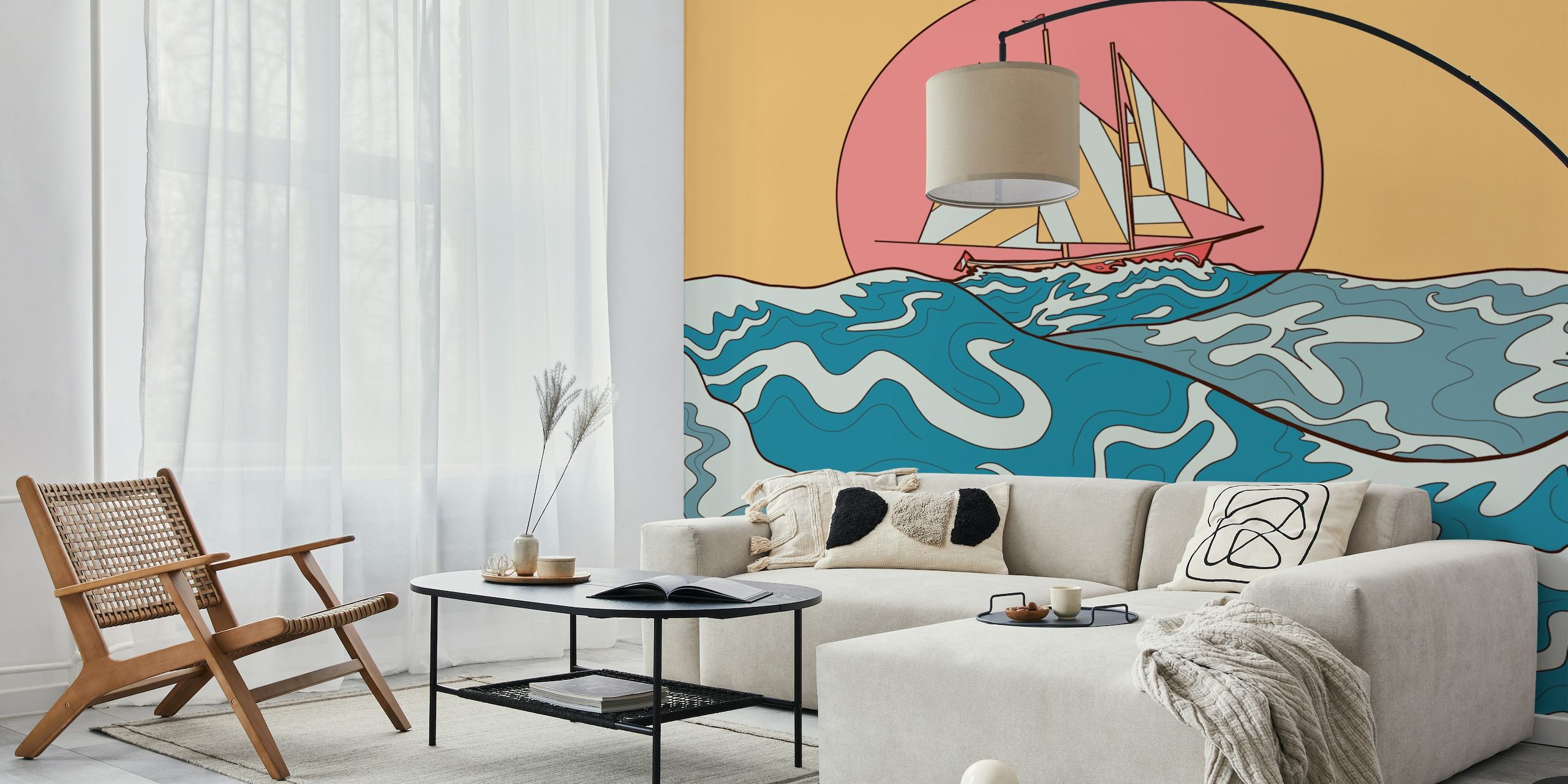Ocean sailing wallpaper