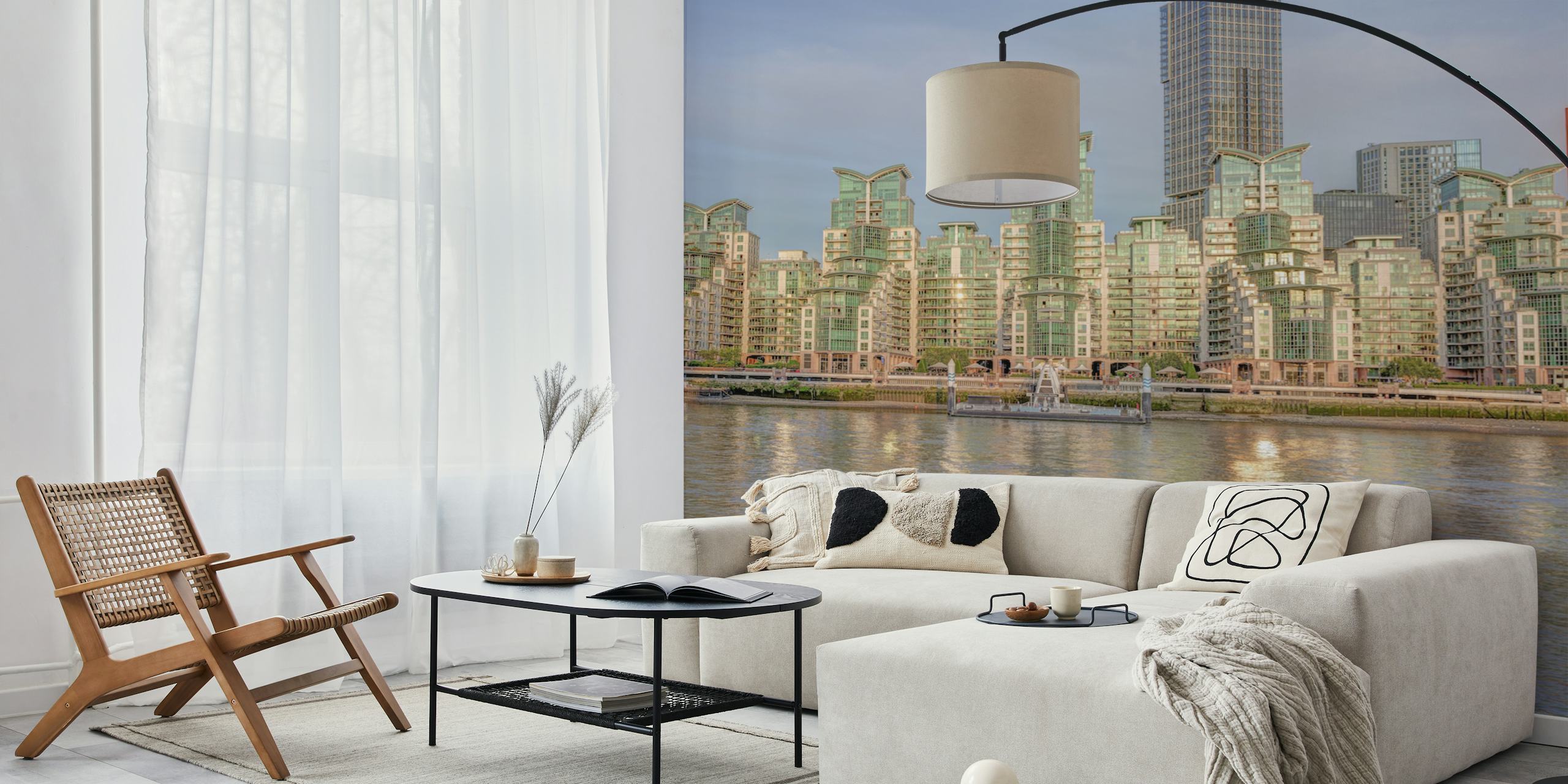 Papel de parede Vauxhall Serviced Apartments em um quarto