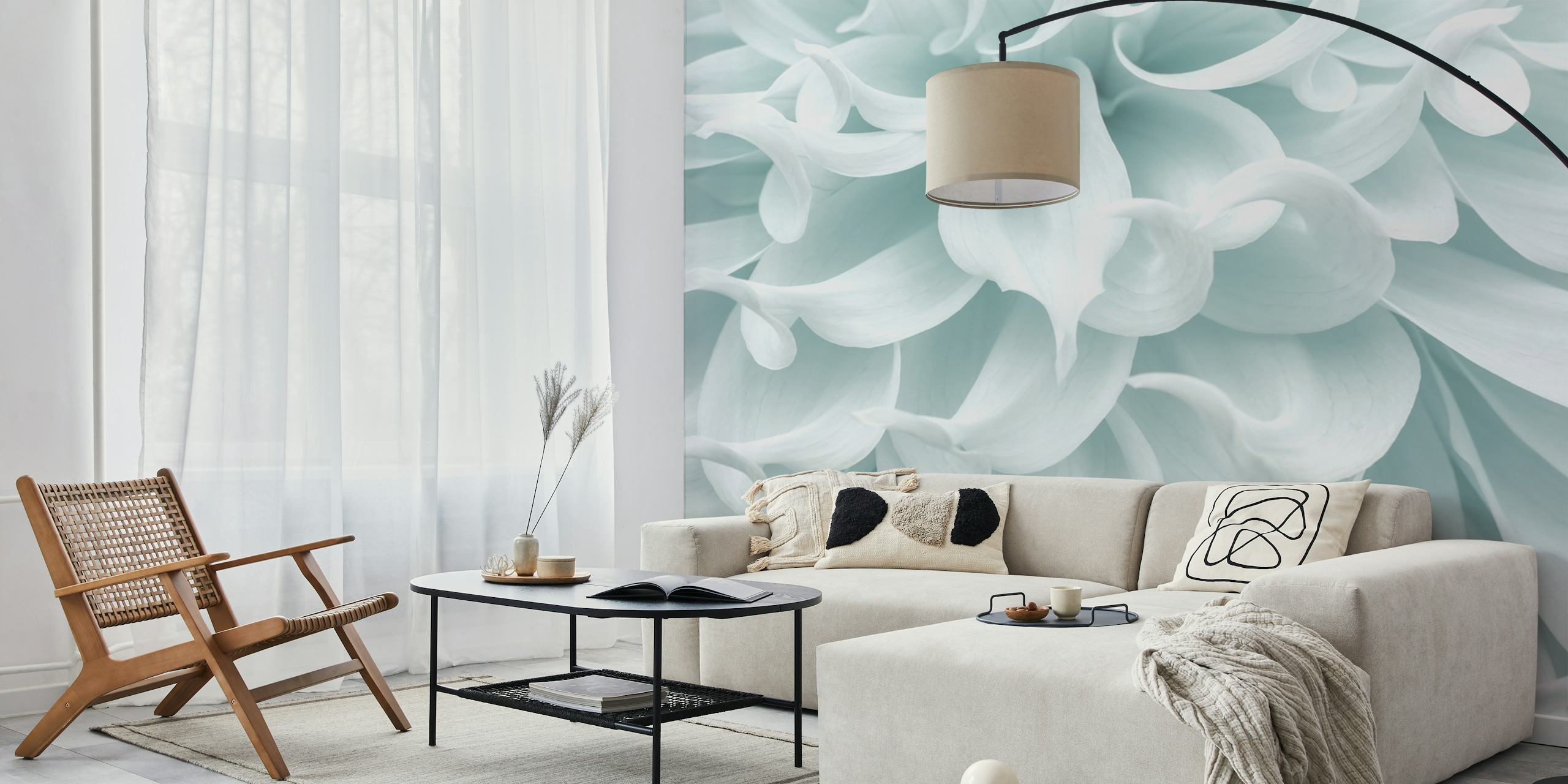 Tapeta Petals Unveiled prikazana u sobi