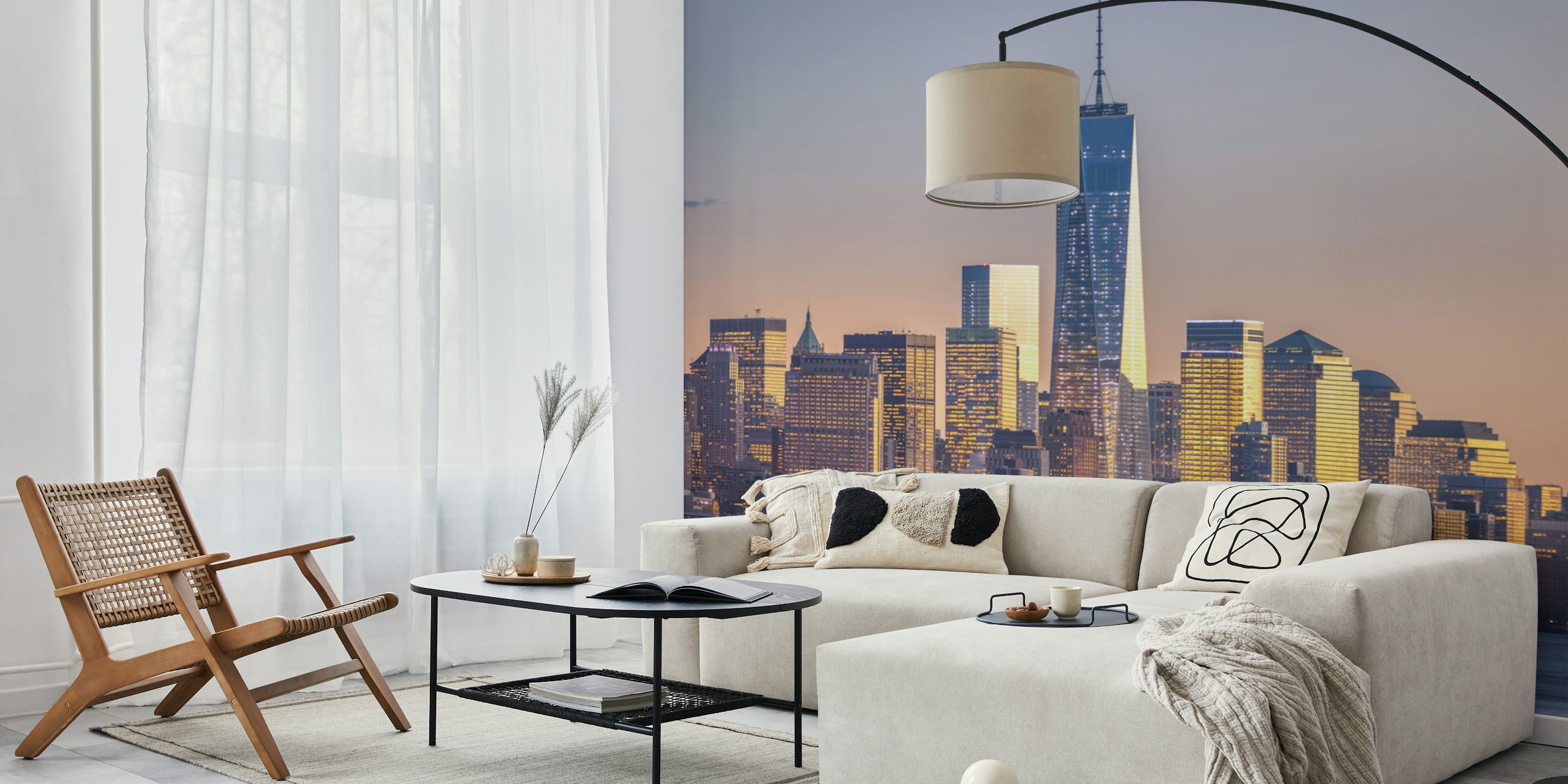 Skyscraping Marvels tapet i et rom