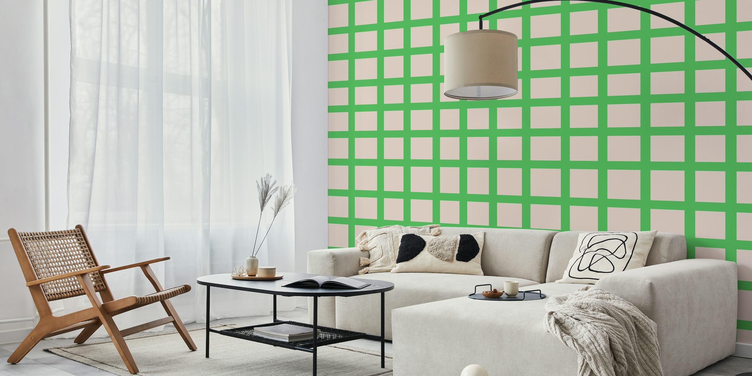 Kariert grün soft wallpaper