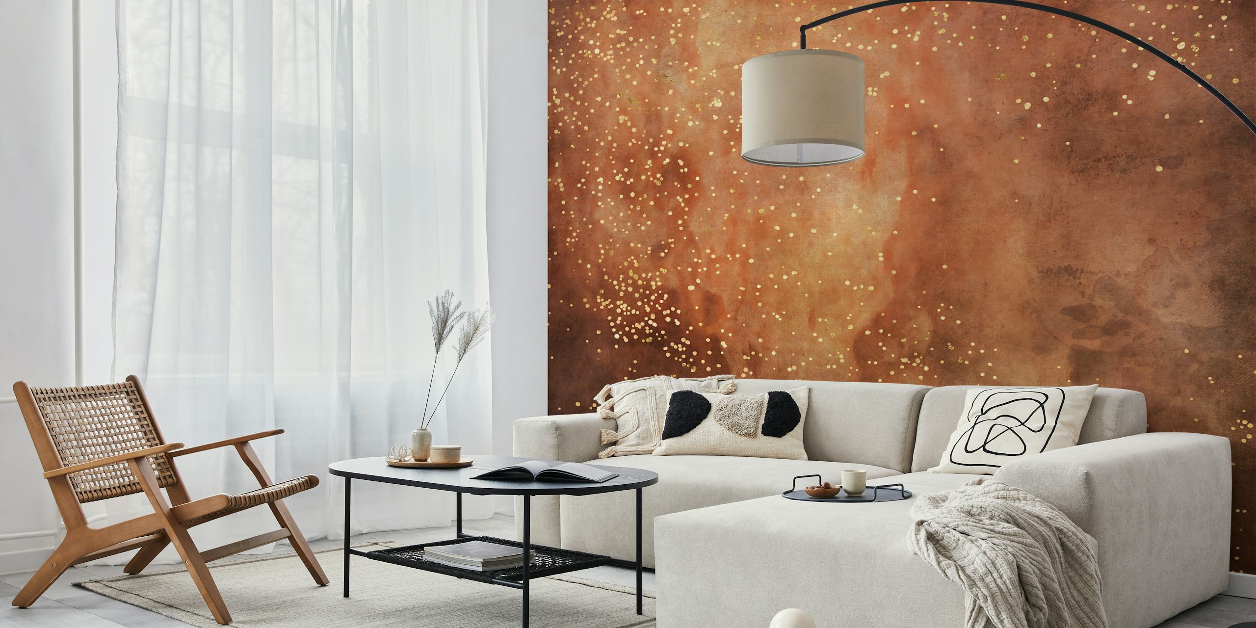 Flame Galaxy wallpaper in a room setting