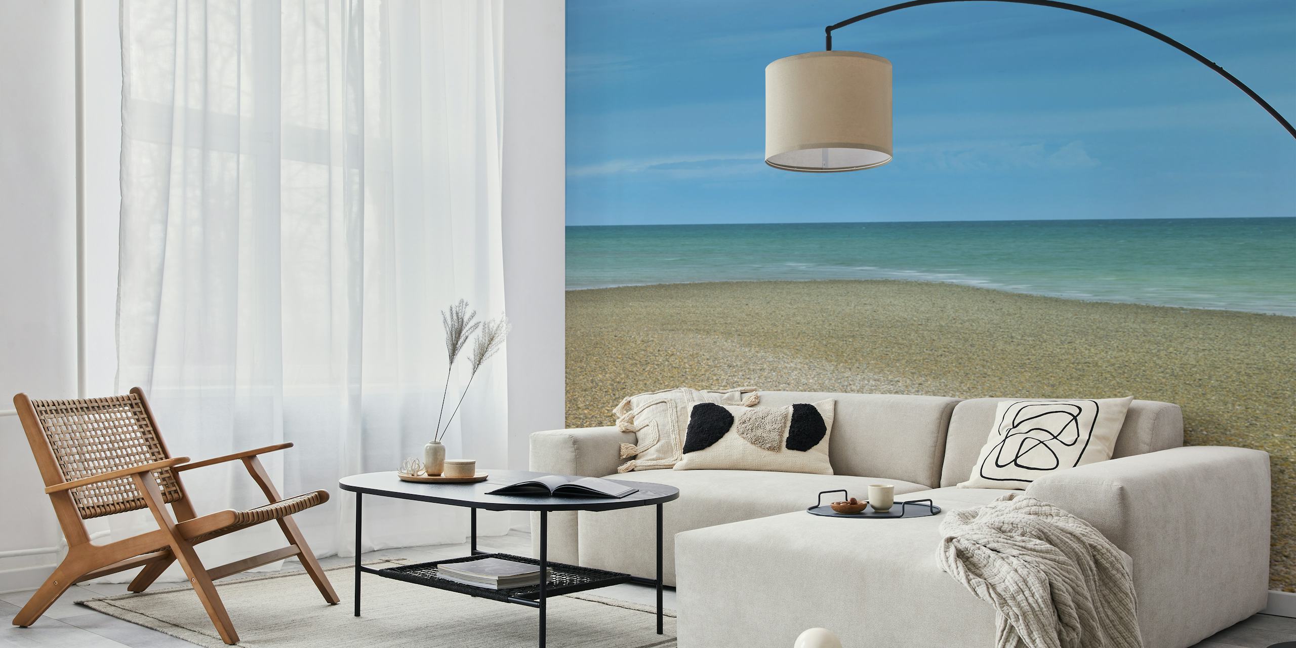 Tranquil Retreat wallpaper in a cozy room