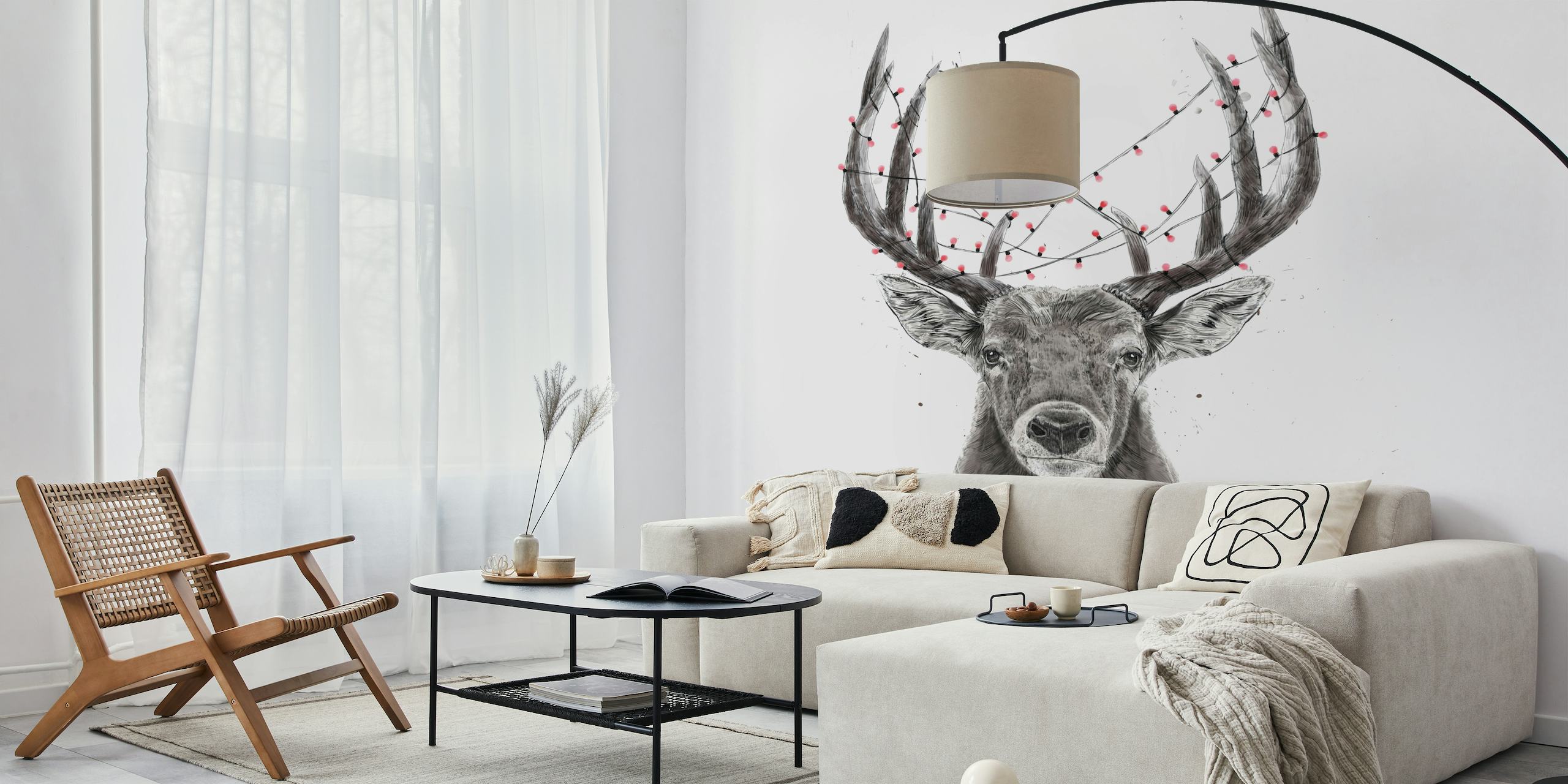 Xmas deer II wallpaper